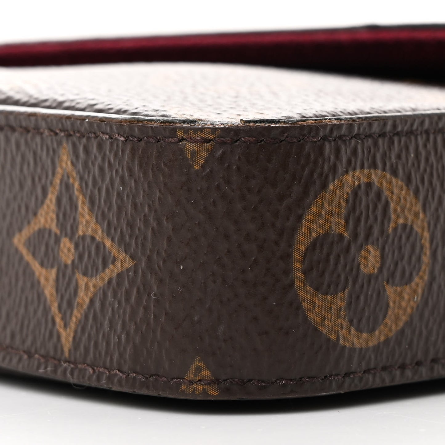 Monogram Pochette Felicie Chain Wallet Fuchsia