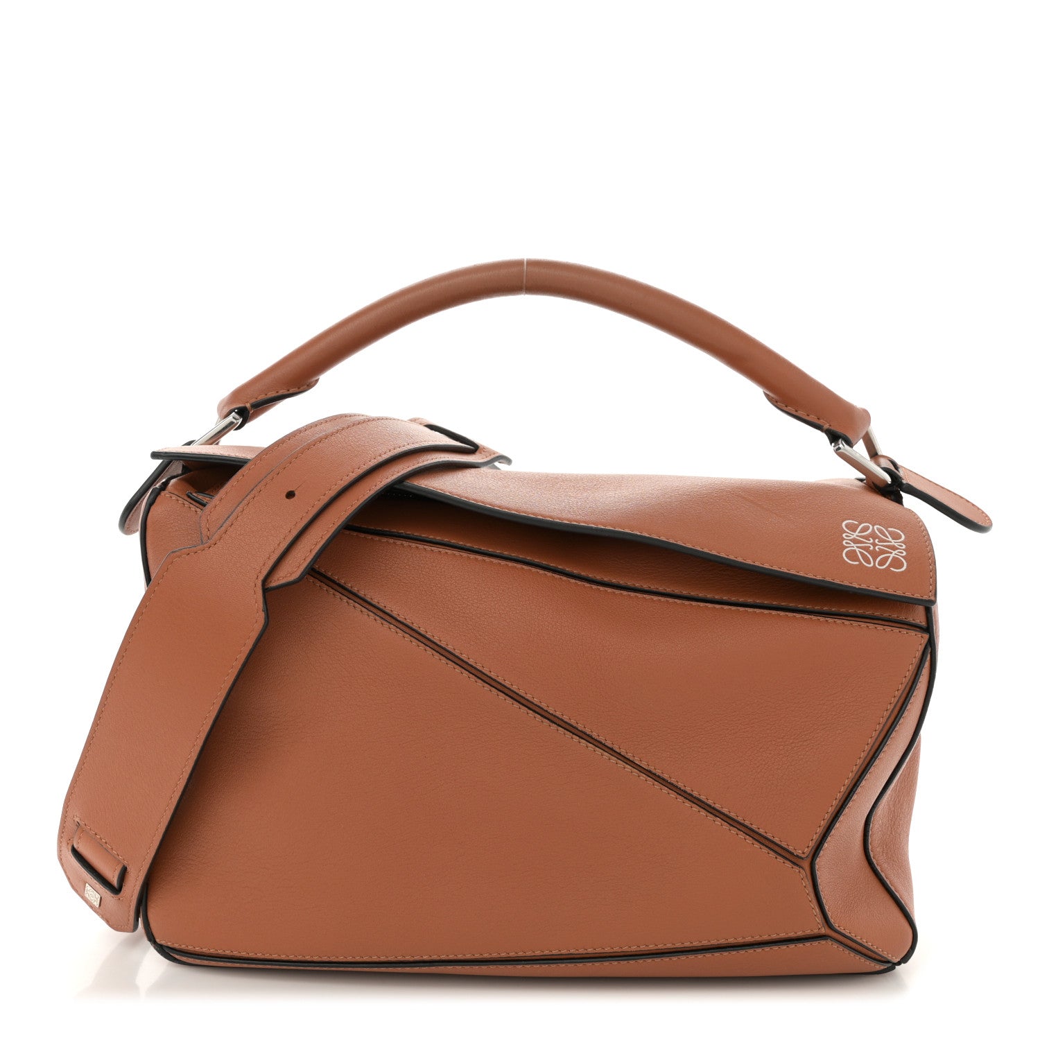 Loewe Calfskin Medium Puzzle Bag Tan 1 of 10