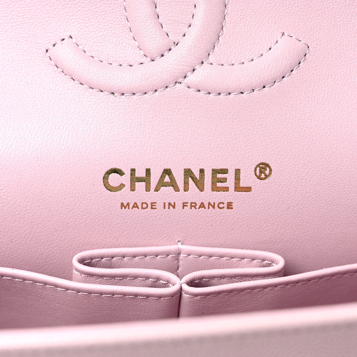 Caviar Quilted Small Double Flap Light Pink