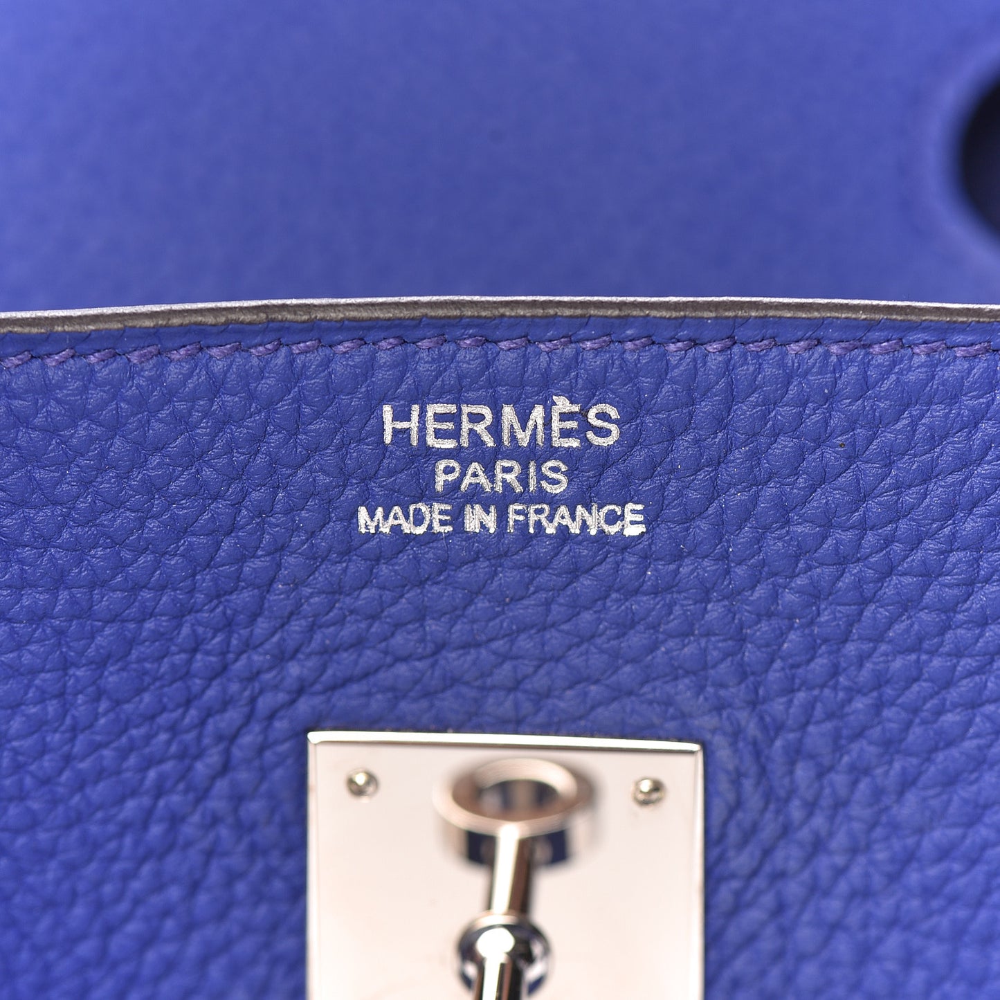 Togo Birkin 35 Bleu Electrique