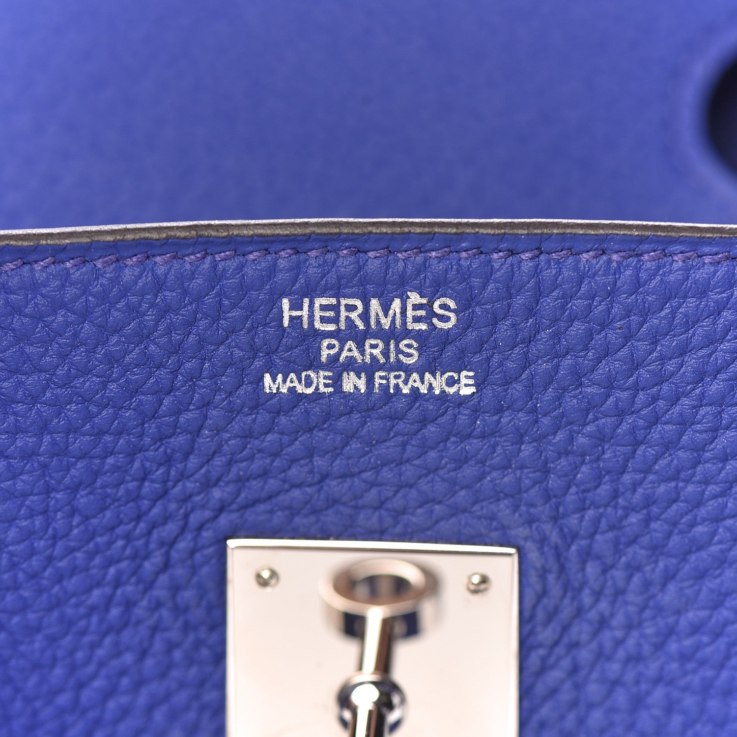 Hermes Togo Birkin 35 Bleu Electrique 22 of 35