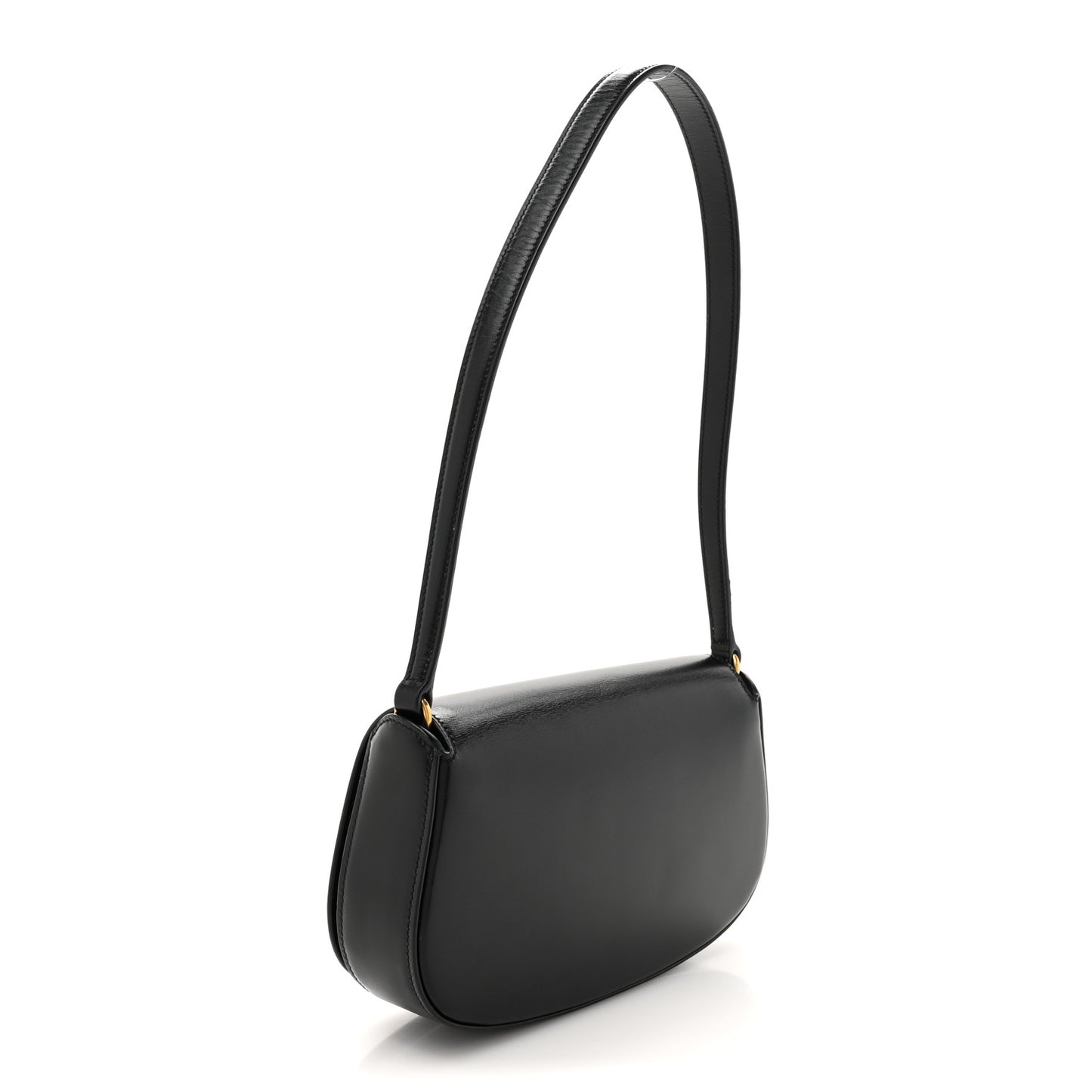 Box Calfskin Mini Voltaire Shoulder Bag Black