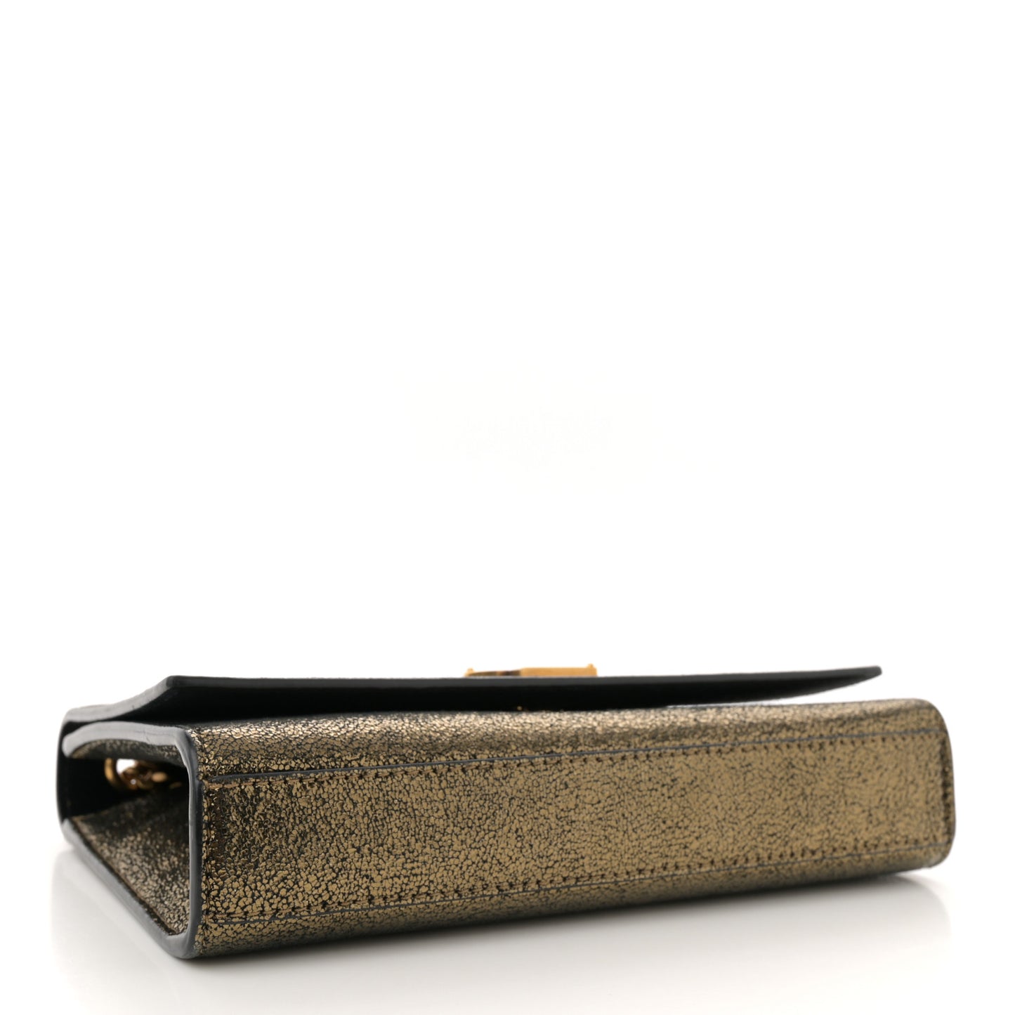 Metallic Calfskin Small Classic Monogram Kate Satchel Oro