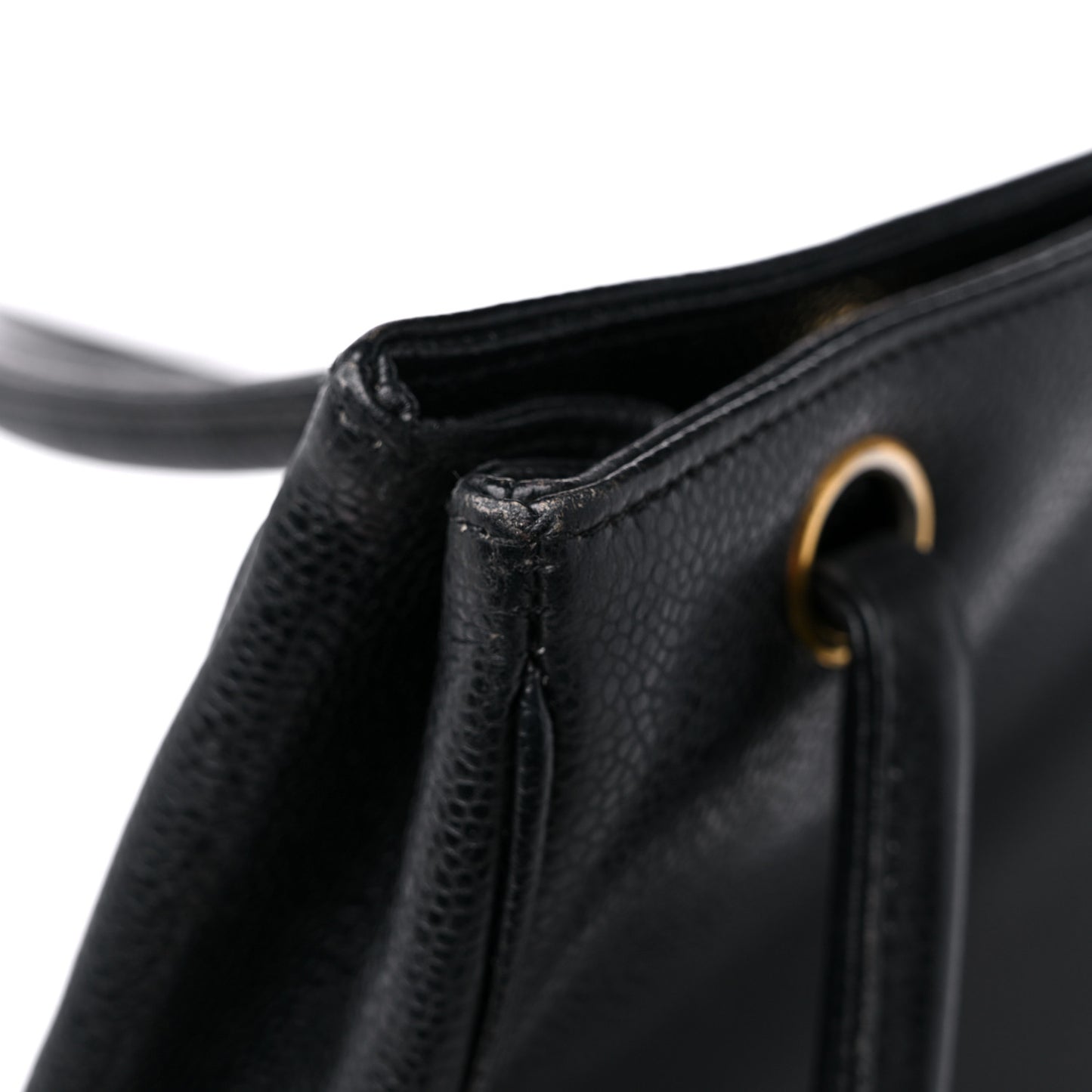 Caviar CC Shoulder Bag Black