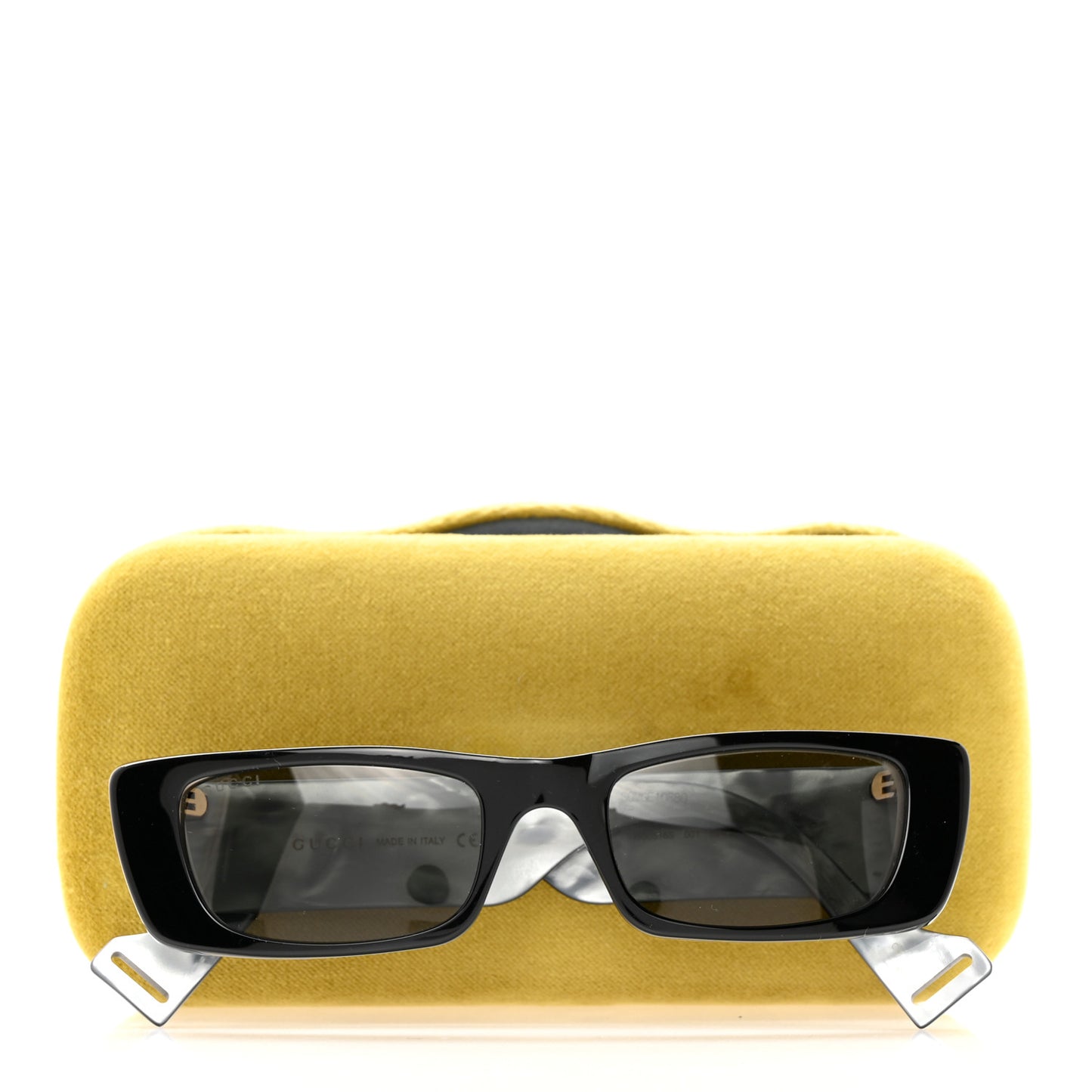 Acetate Rectangular Sunglasses GG0516S Black