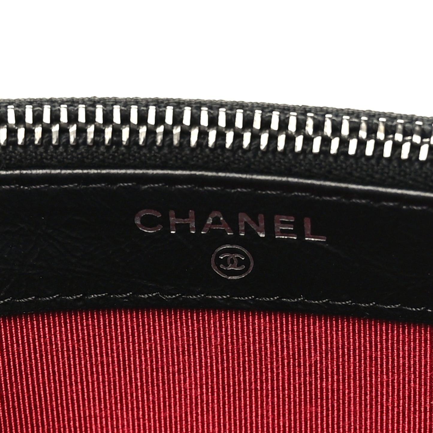Aged Calfskin Quilted Small Gabrielle Clutch With Chain Black