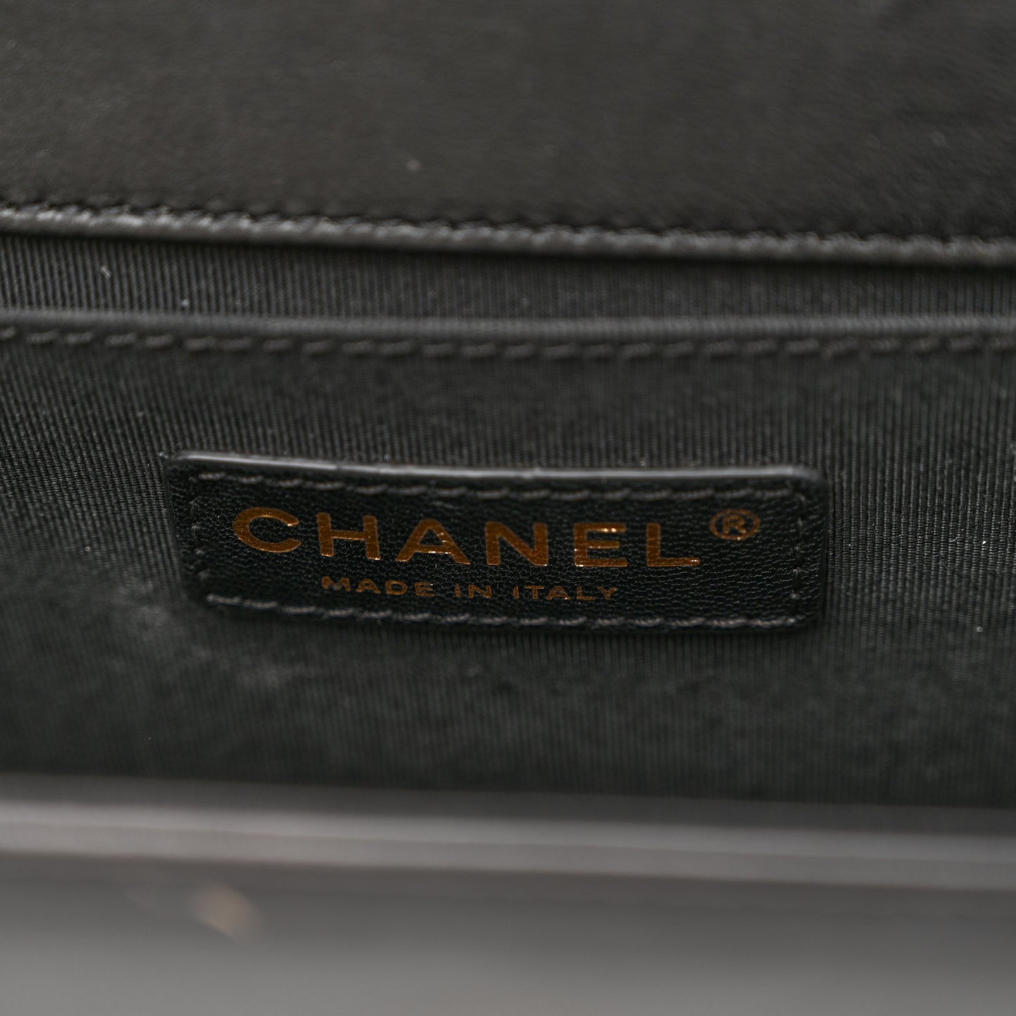 Lambskin Quilted Medium Boy Flap Black