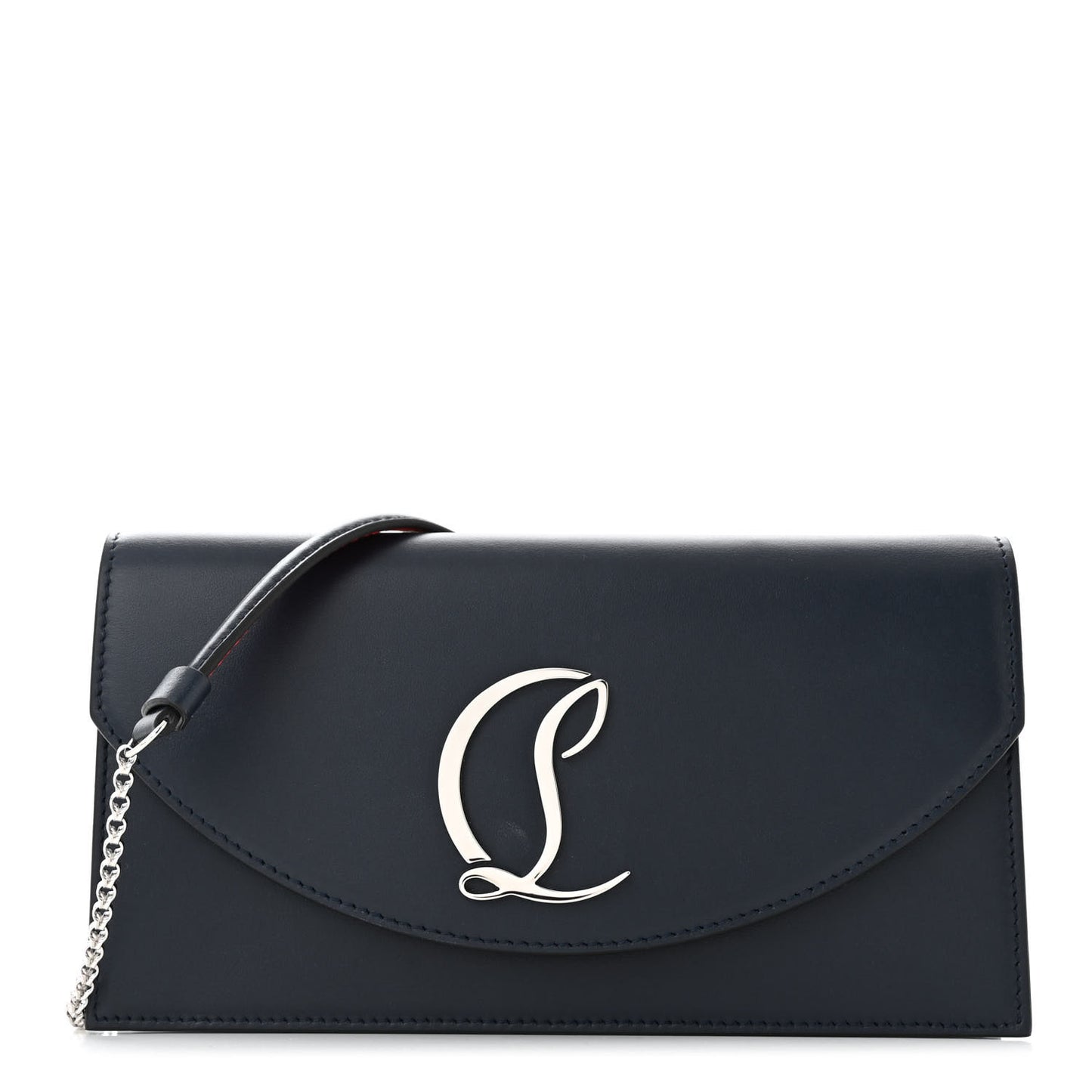 Calfskin Loubi54 Crossbody Clutch Marine