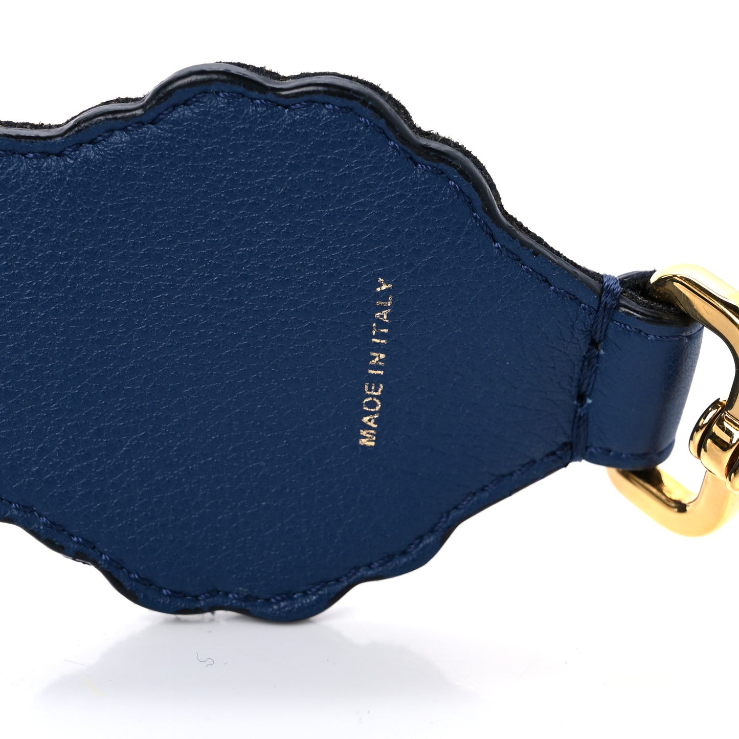 Velvet Vitello Dolce Fun Fair Embroidered Strap You Blue
