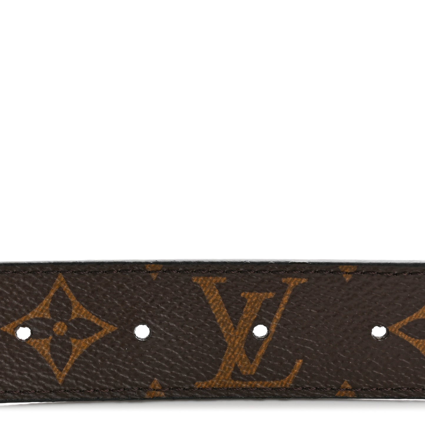 Calfskin Monogram 30mm LV Initiales Reversible Belt 75 30 Black