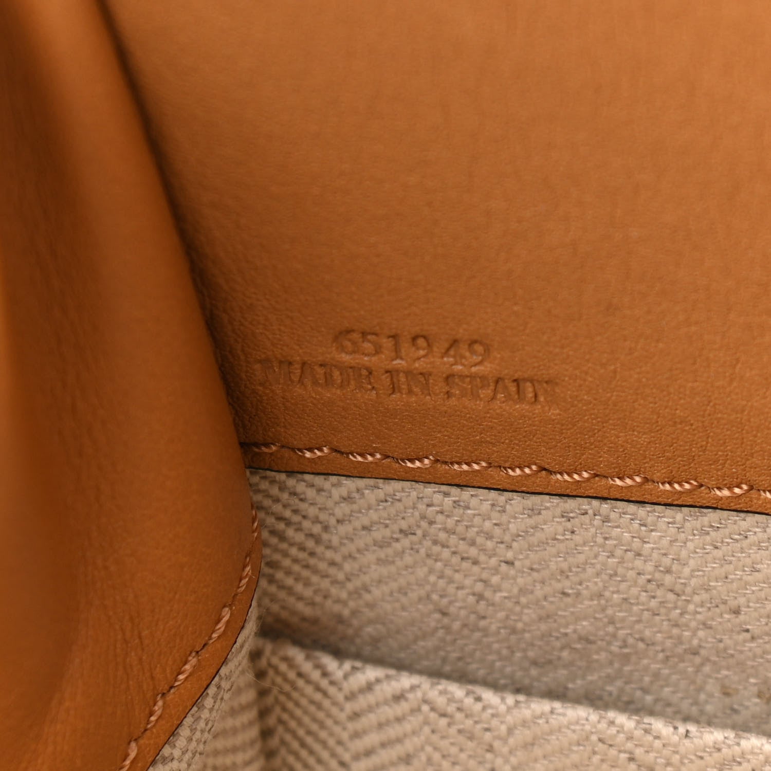 Loewe Calfskin Mini Hammock Shoulder Bag Tan 6 of 9