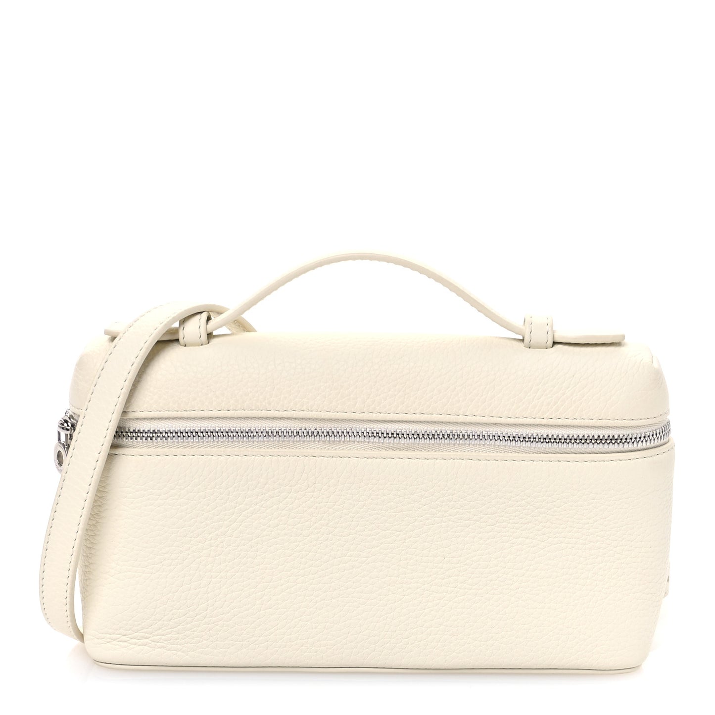 Grained Calfskin L19 Extra Pocket Pouch Whisper White