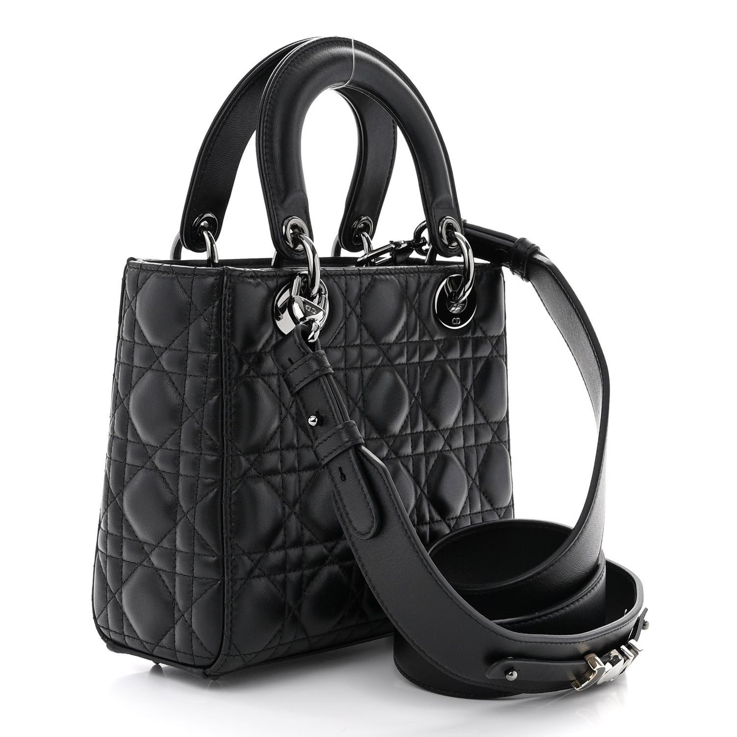 Lambskin Cannage Small My ABCDior Lady Dior Black