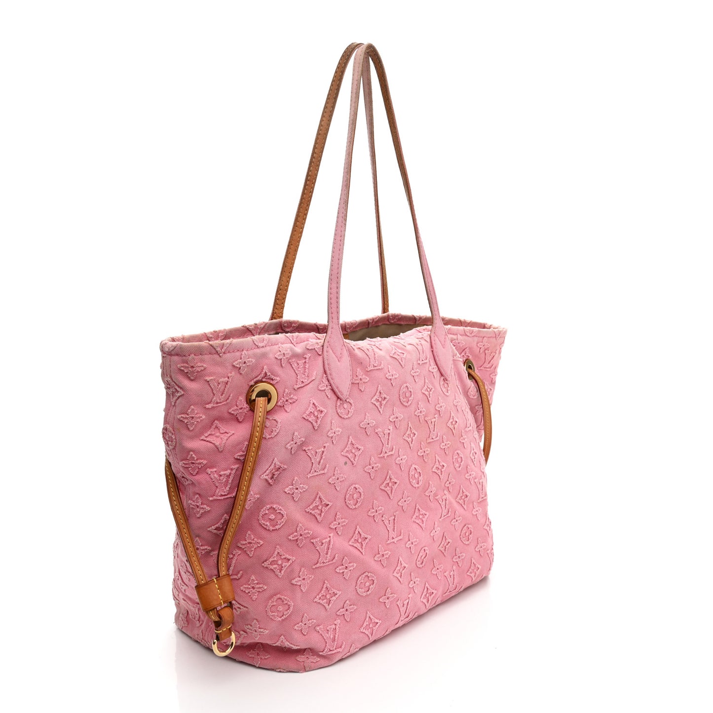Monogram Denim Neverfull MM Rose