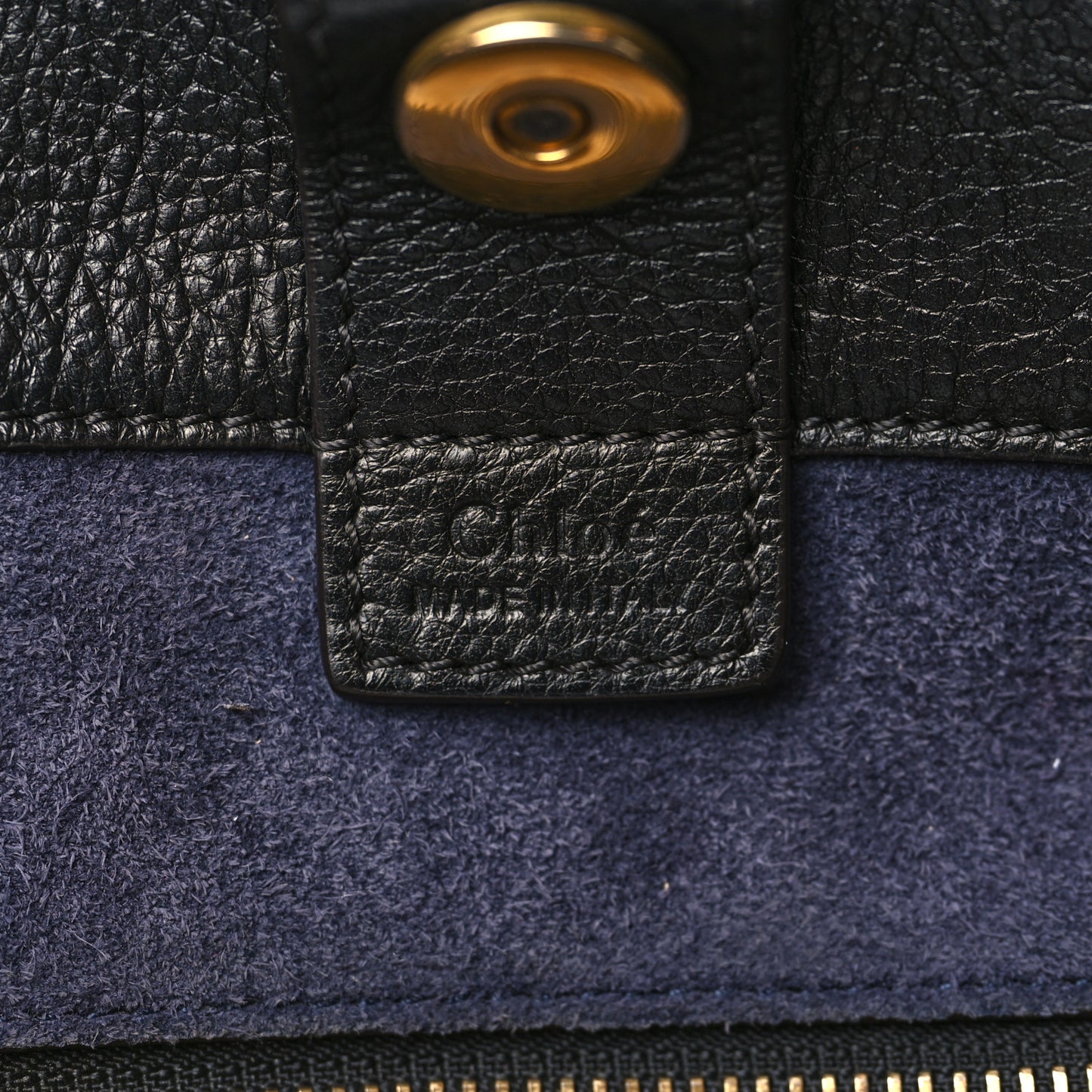 Smooth Calfskin Medium Milo Shopping Tote Black