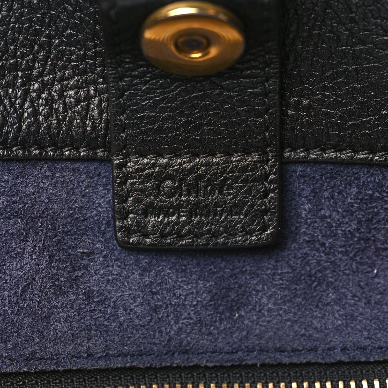 Chloe Smooth Calfskin Medium Milo Shopping Tote Black 6 of 13