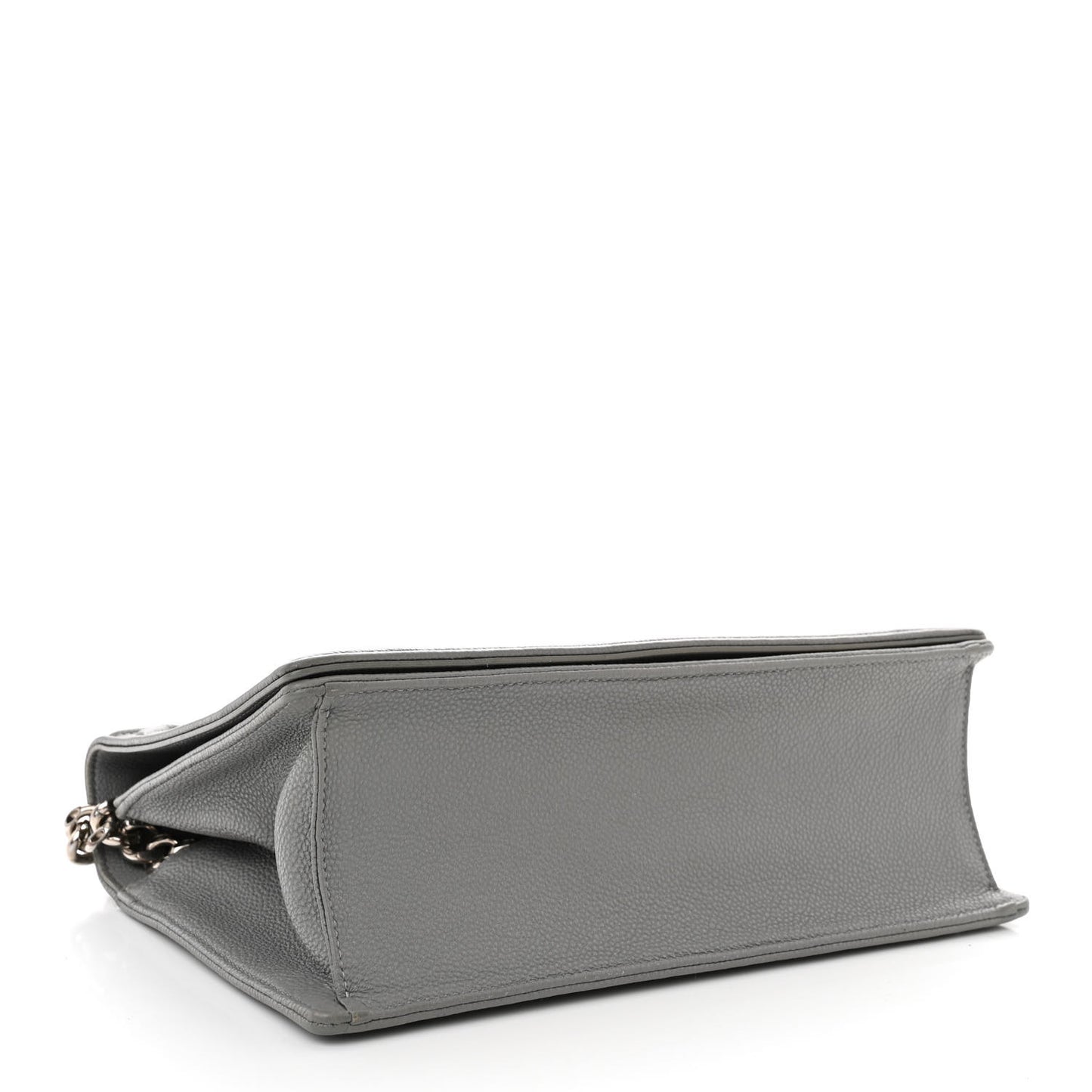 Grained Calfskin Medium Diorama Flap Bag Gris