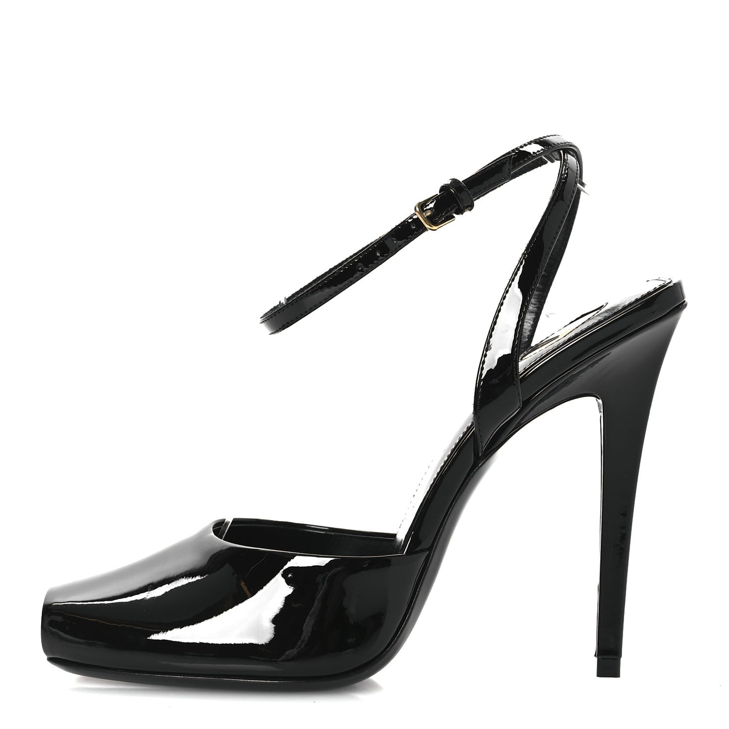 Patent Calfskin La Scandale 110 Sandals 38 Black