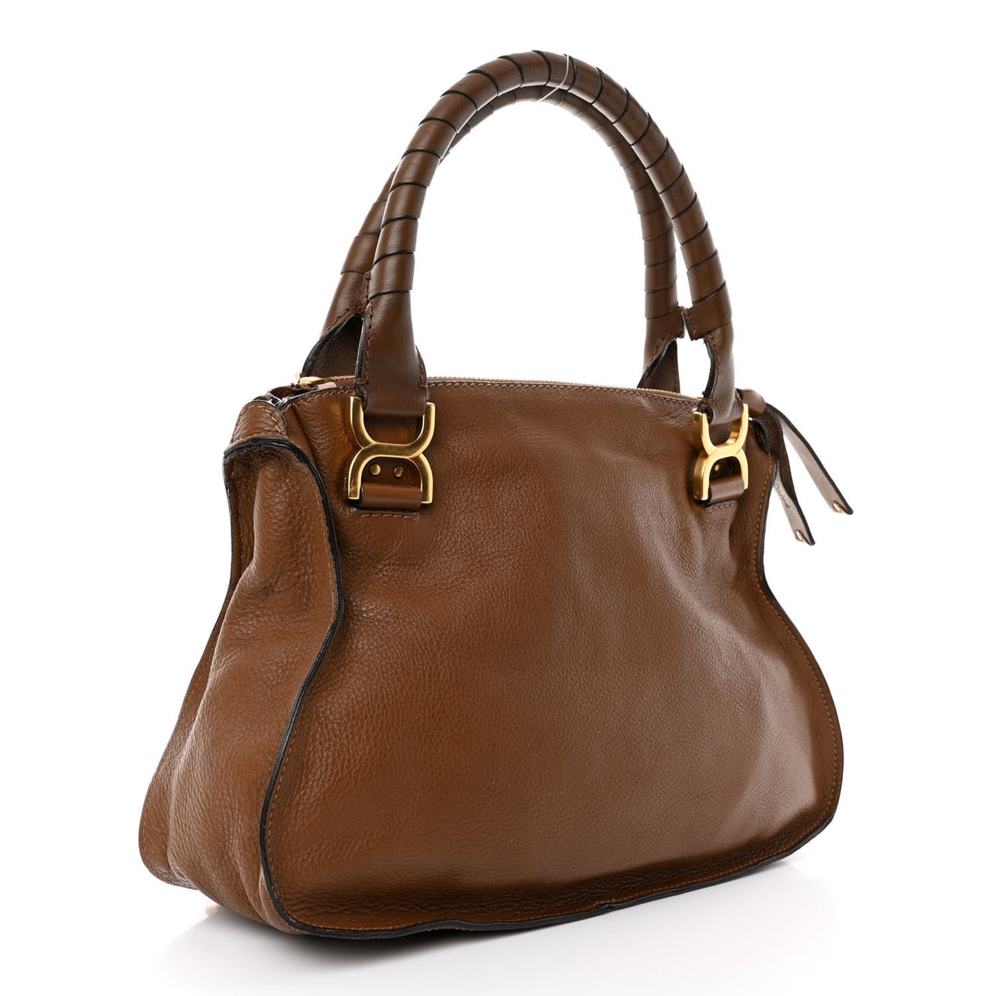 Calfskin Medium Marcie Satchel Tan