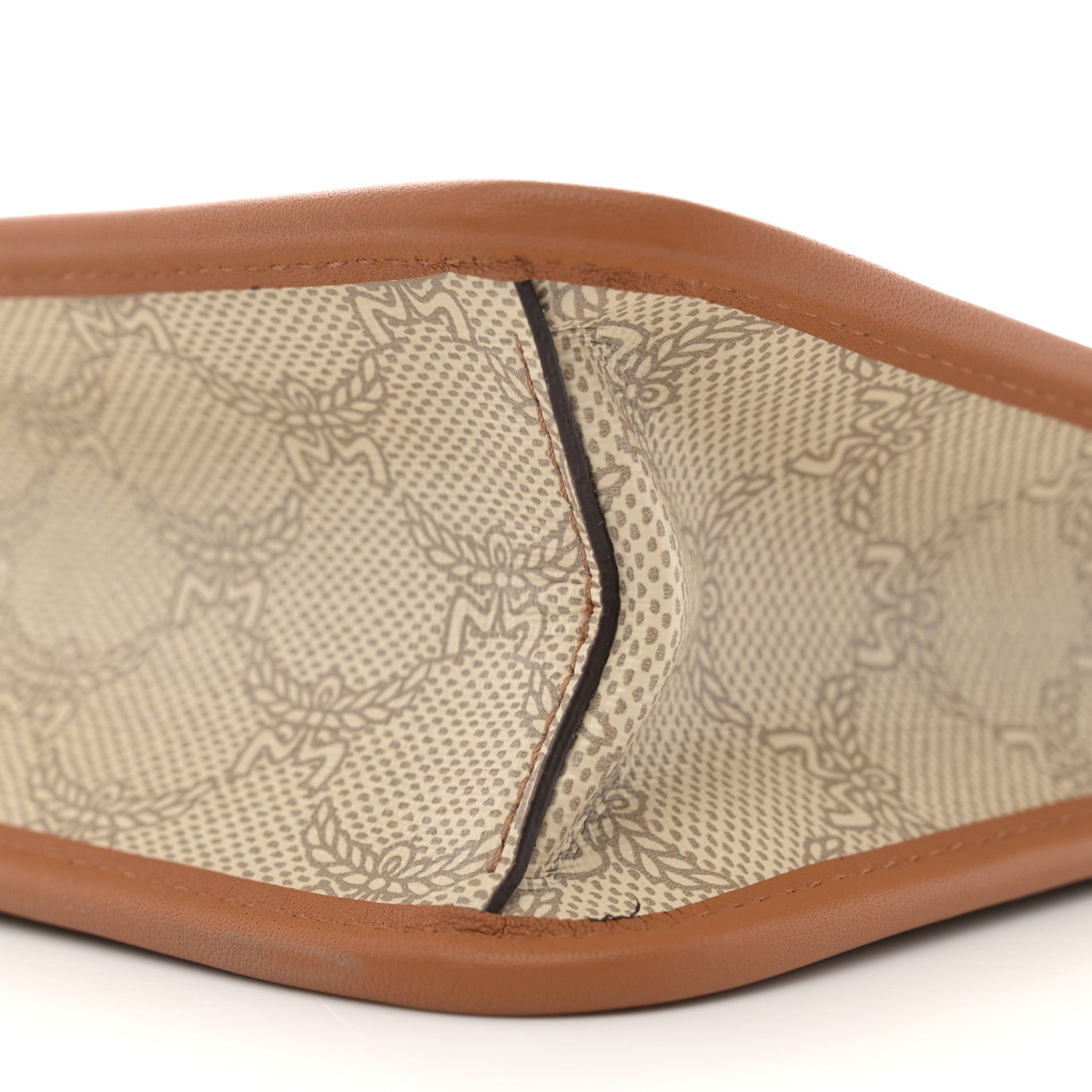 MCM Lauretos Nappa Small Himmel Crossbody Oatmeal 12 of 12