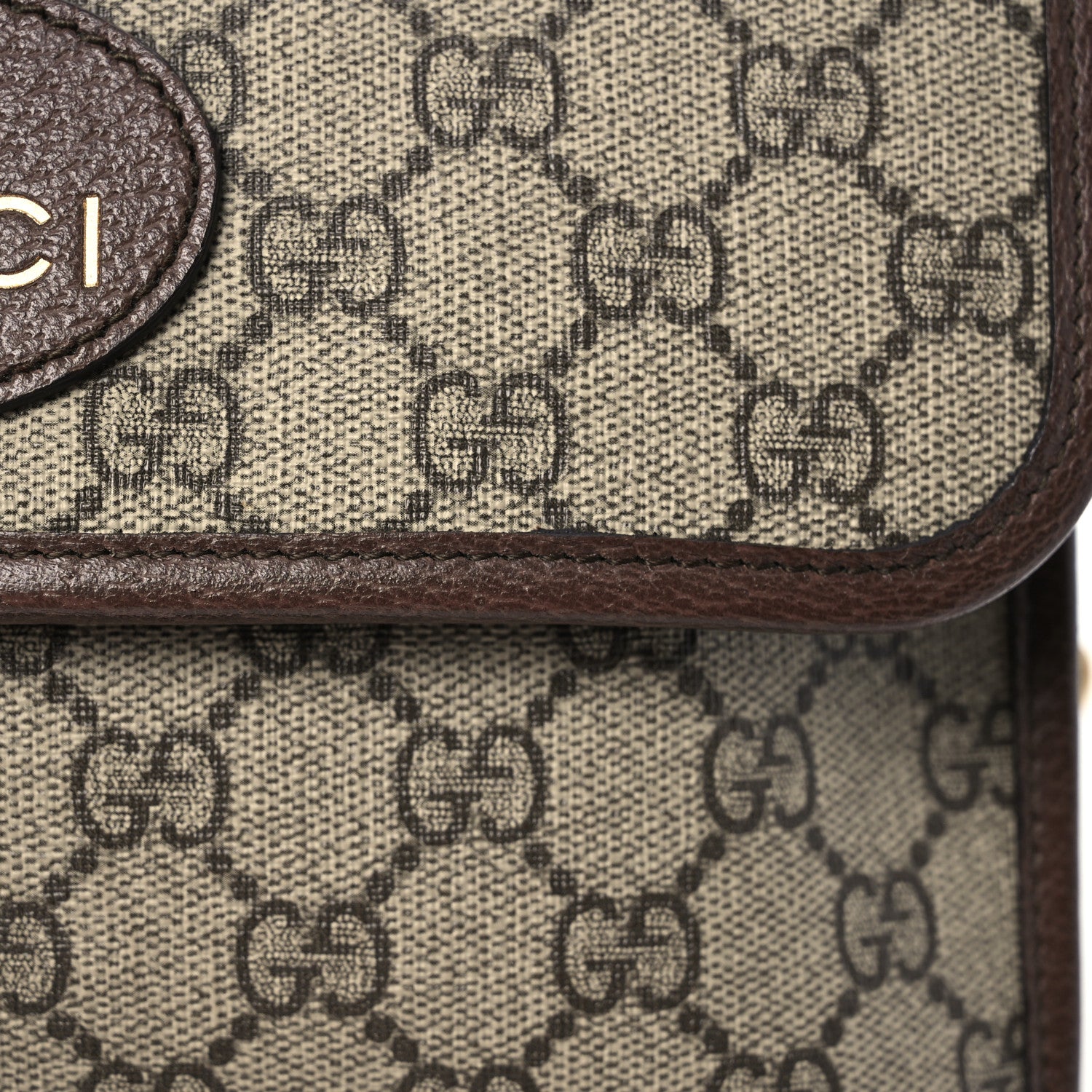 Gucci GG Supreme Monogram Neo Vintage Web Belt Bag Brown 8 of 12