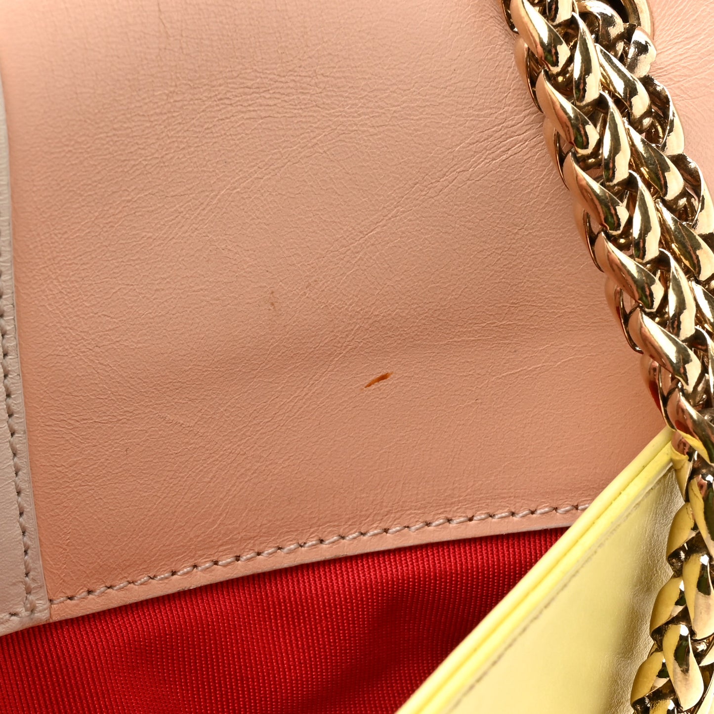 Calfskin Small Sweet Charity Shoulder Bag Multicolor