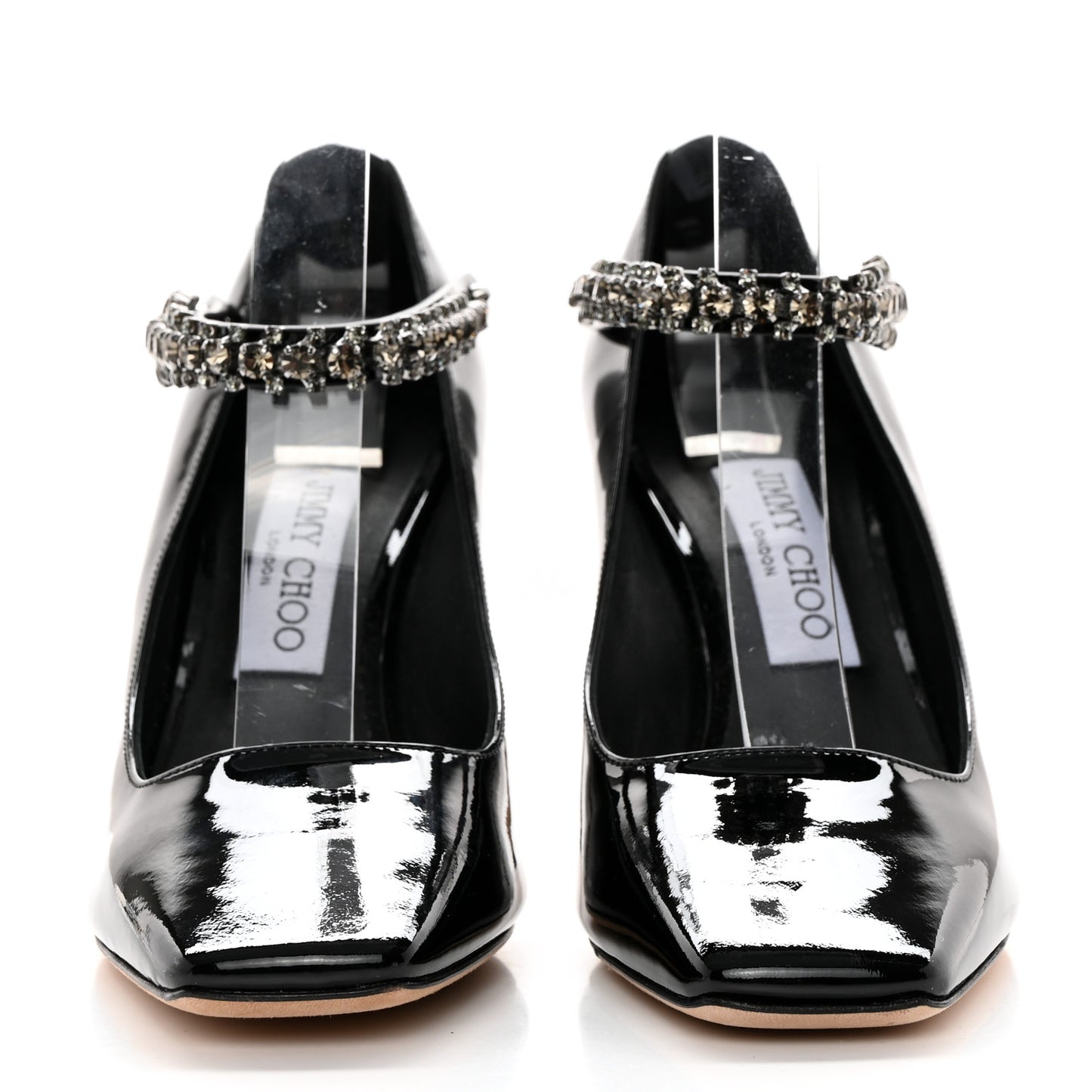 Patent Crystal Malva 85 Pumps 37 Black