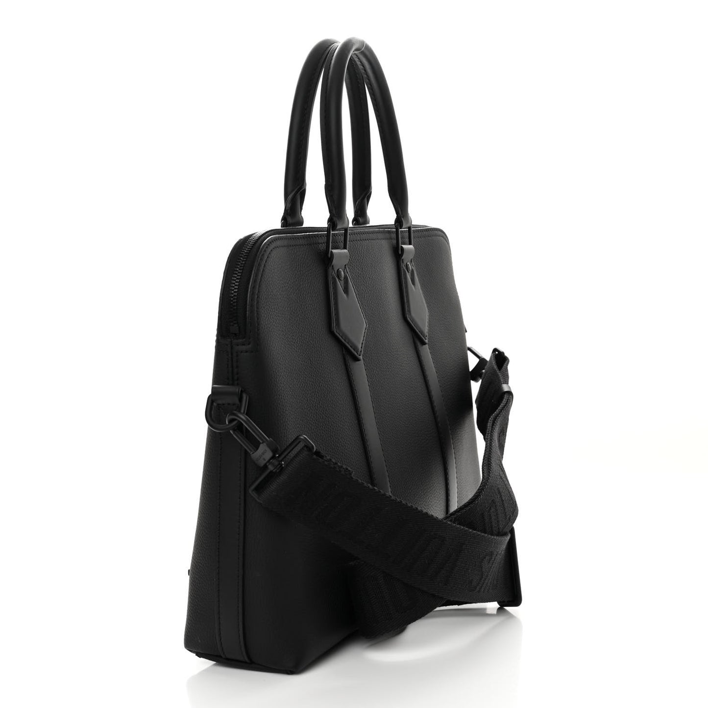 Calfskin Aerogram Takeoff Briefcase Black