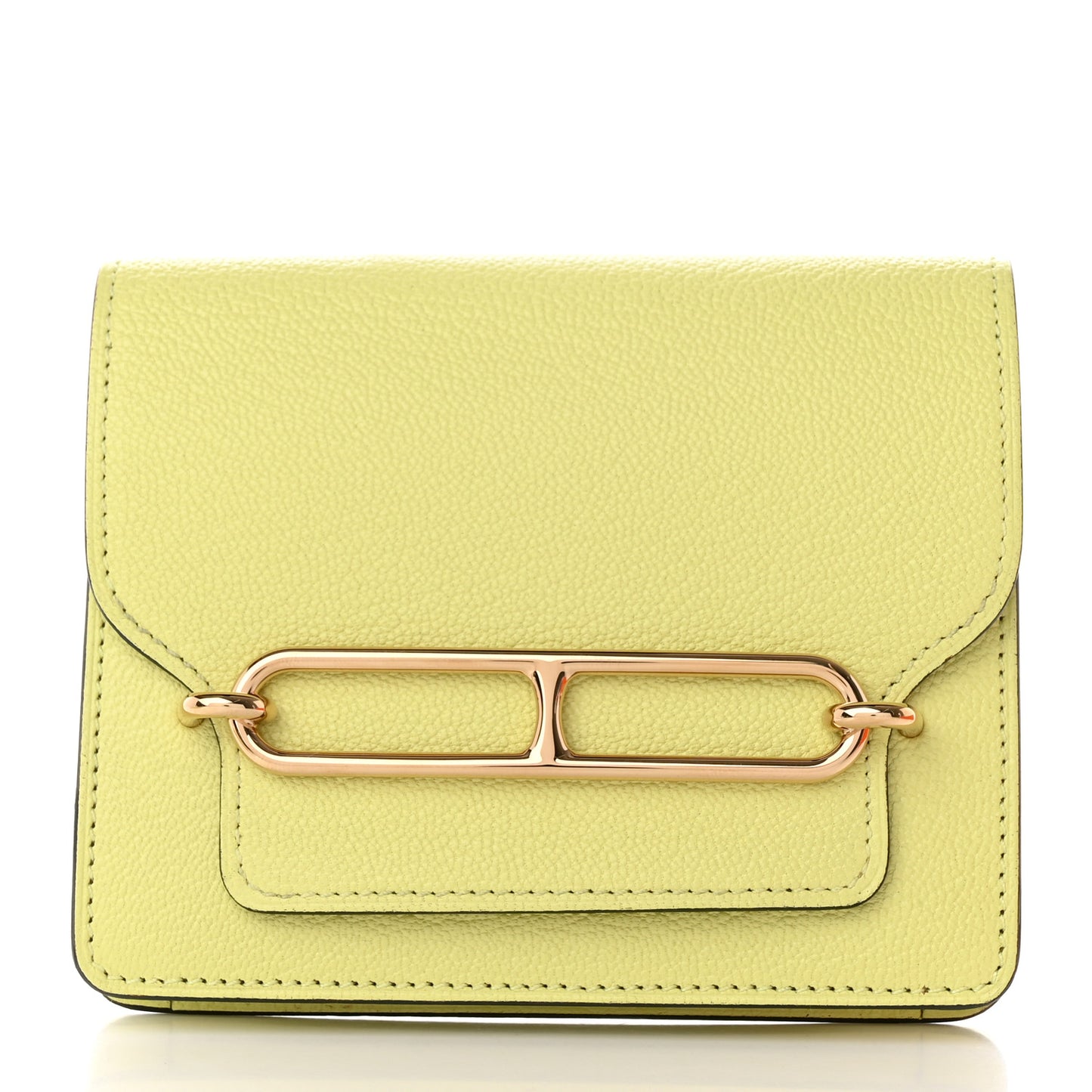 Chevre Mysore Roulis Slim Wallet Jaune Poussin