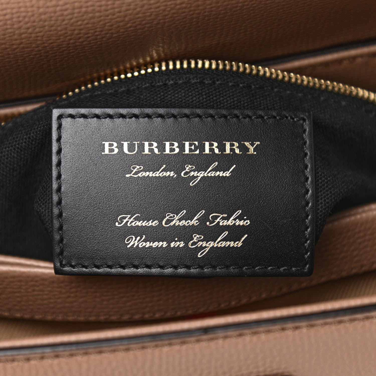 Burberry Derby Calfskin House Check Small Camberley Dark Sand 8 of 9