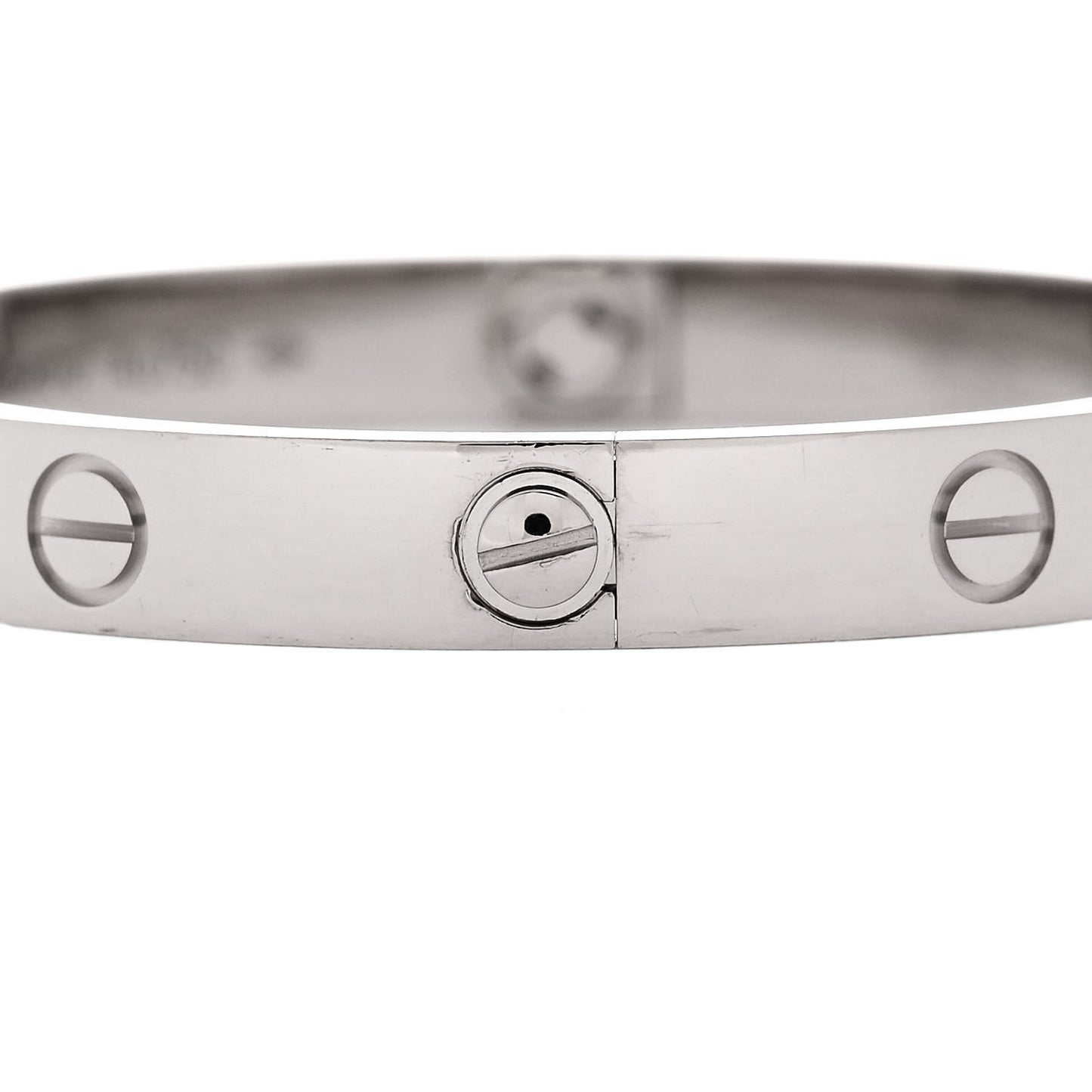 18K White Gold LOVE Bracelet 16