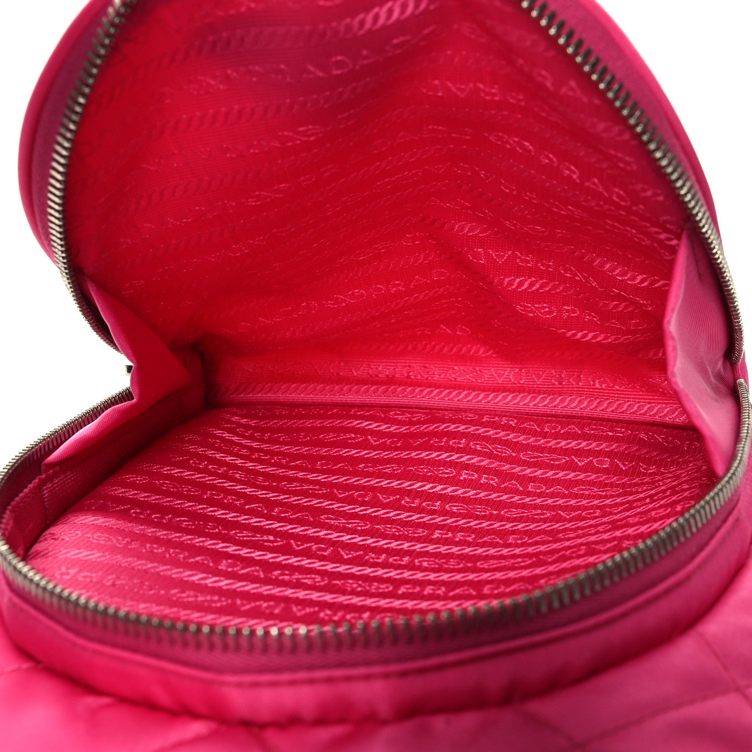 Prada Nylon Tessuto Impuntu Quilted Backpack Fuxia 6 of 10