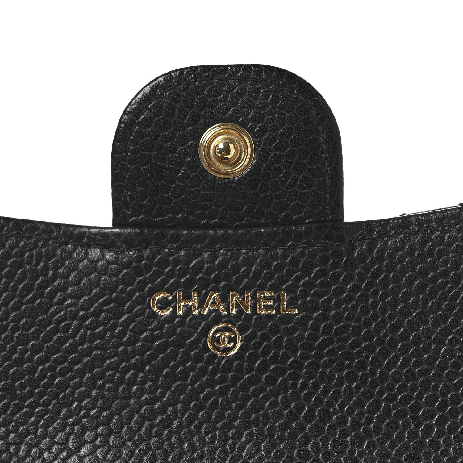 Chanel Caviar Quilted Compact Flap Wallet Black 7 of 13