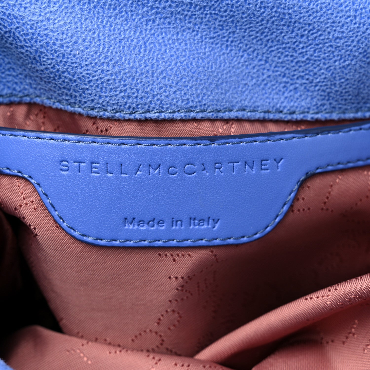 Stella McCartney Shaggy Deer Mini Falabella Fold Over Tote Bright Blue 6 of 9