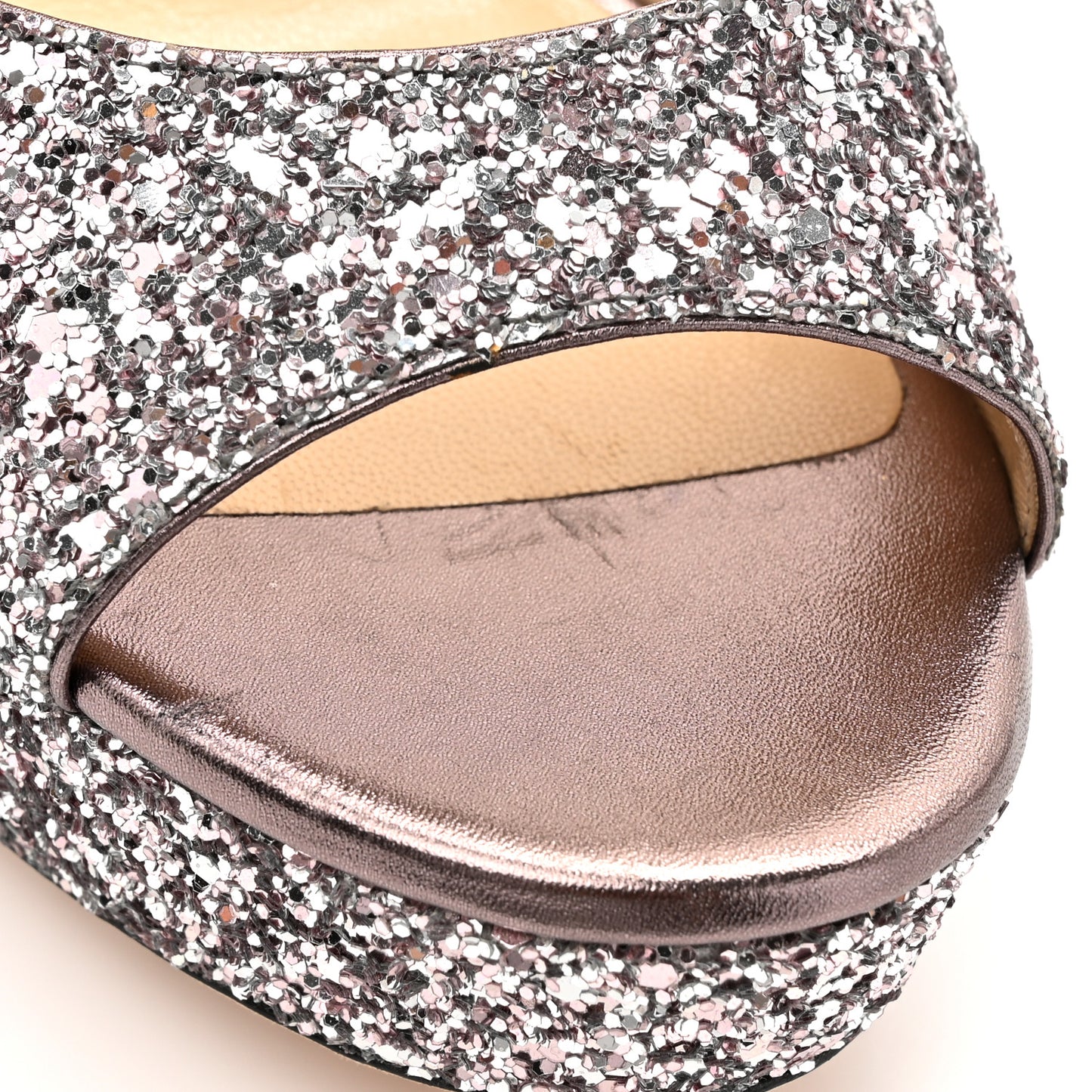 Coarse Glitter Fabric Pattie 130 Pumps 40.5 Light Lilac