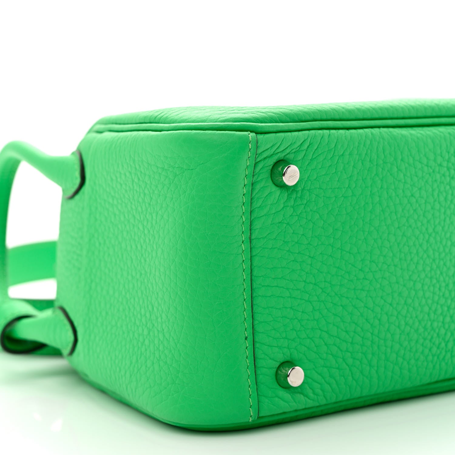 Hermes Taurillon Clemence Mini Lindy 20 Vert Comics 9 of 11