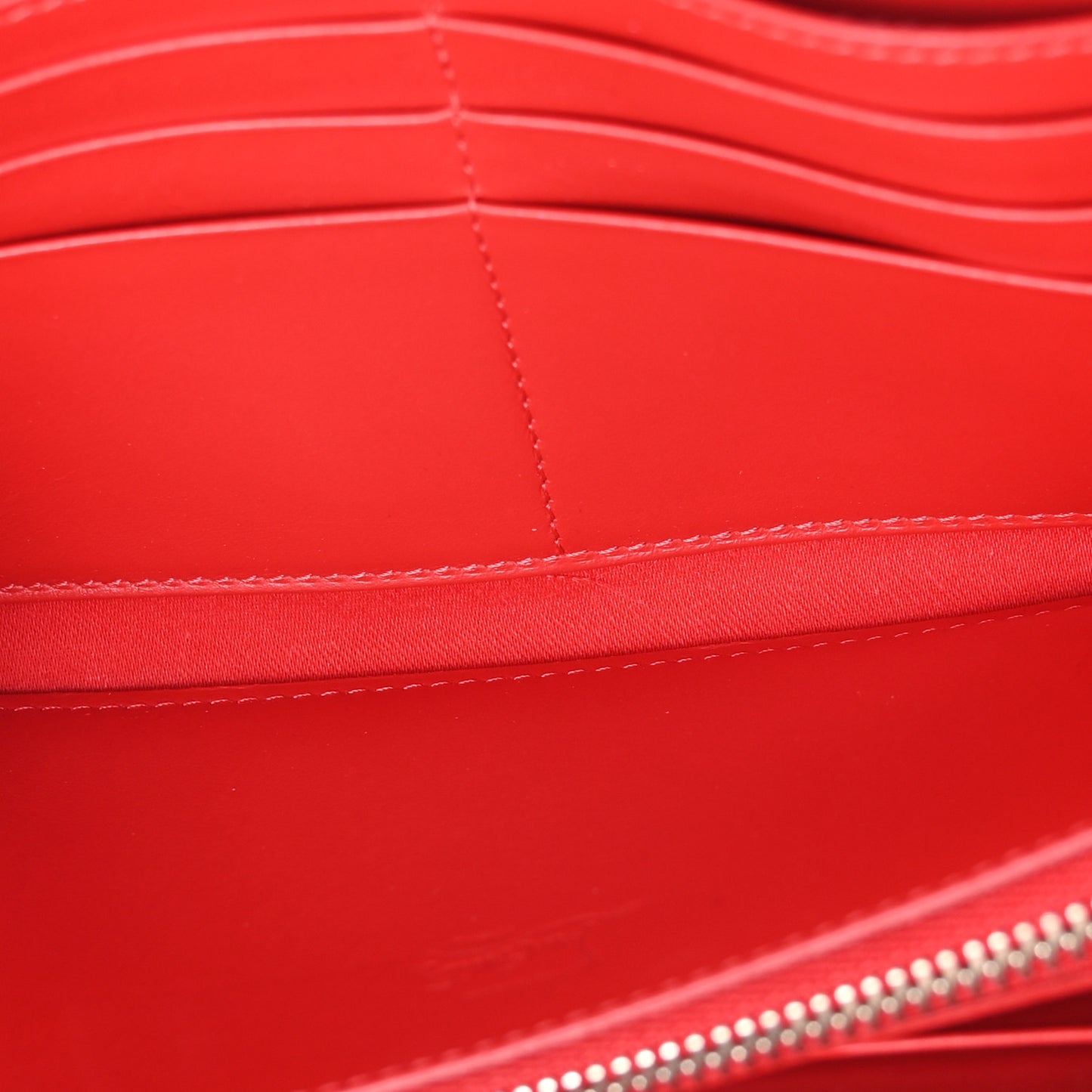 Calfskin Panettone Spiked Zip Around Wallet Dune