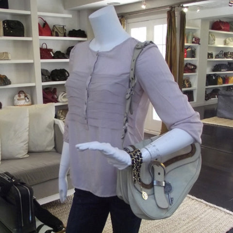 Leather Large Gaucho Ivory