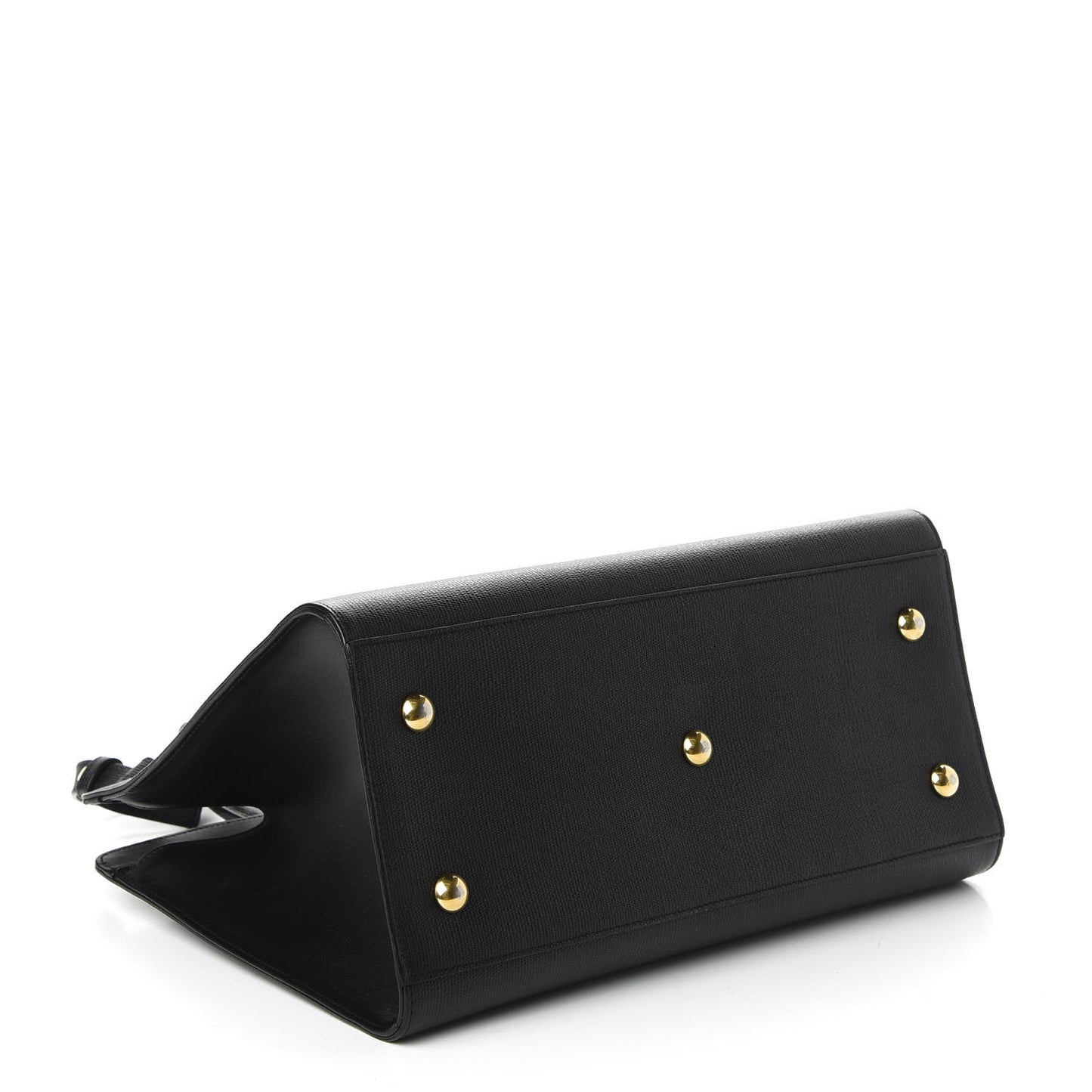 Textured Calfskin Small Classic Y Cabas Black
