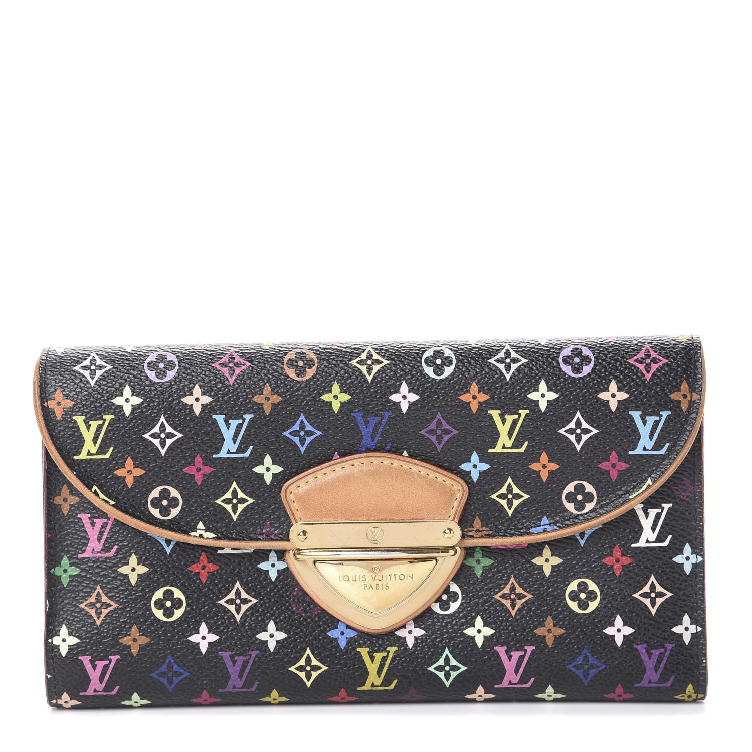 Louis Vuitton Monogram Multicolor Eugenie Wallet Black Grenade 1 of 6