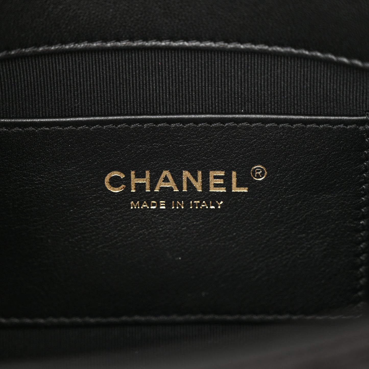 Lambskin Quilted Flap Black
