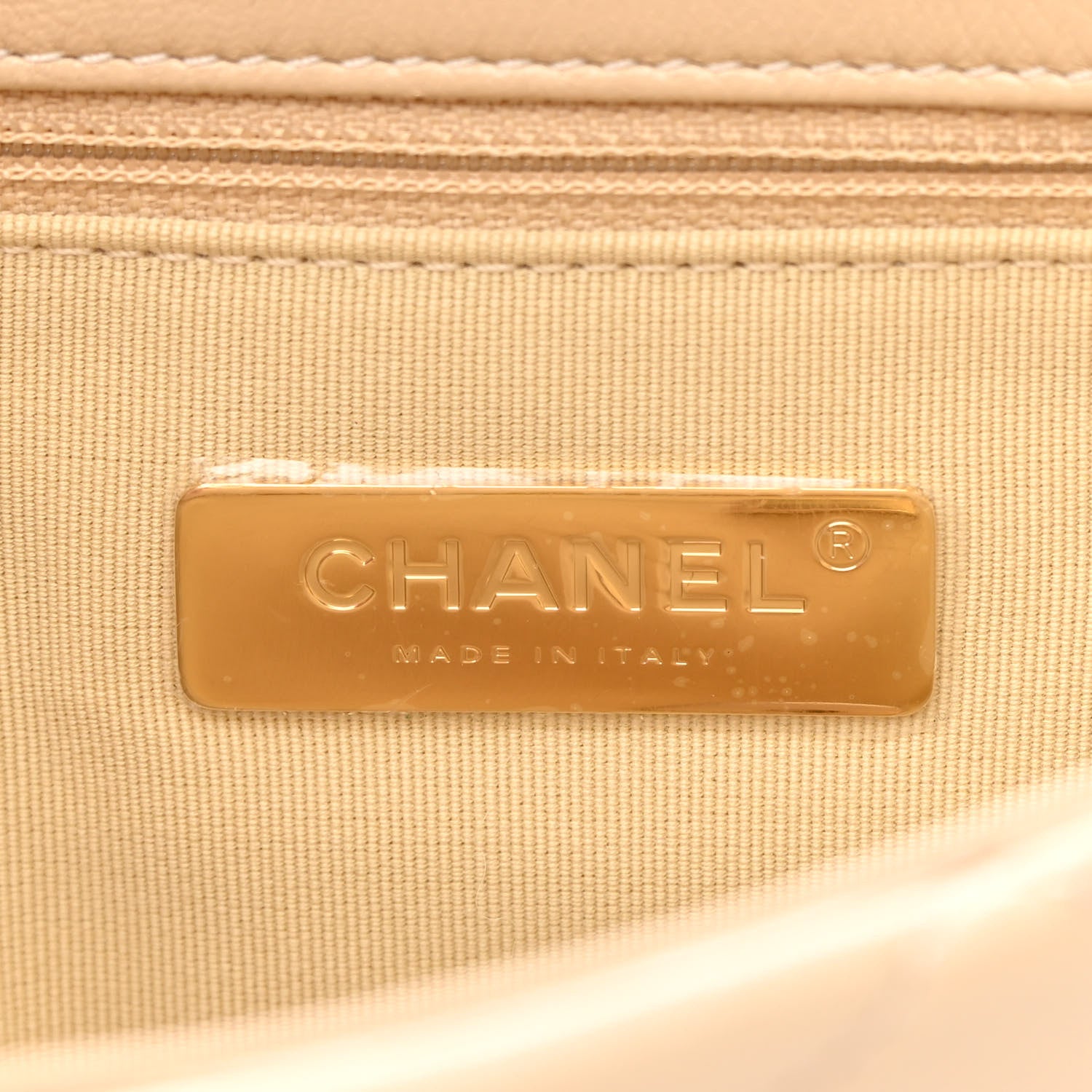 Chanel Lambskin Quilted Large Chanel 19 Flap Beige 6 of 12