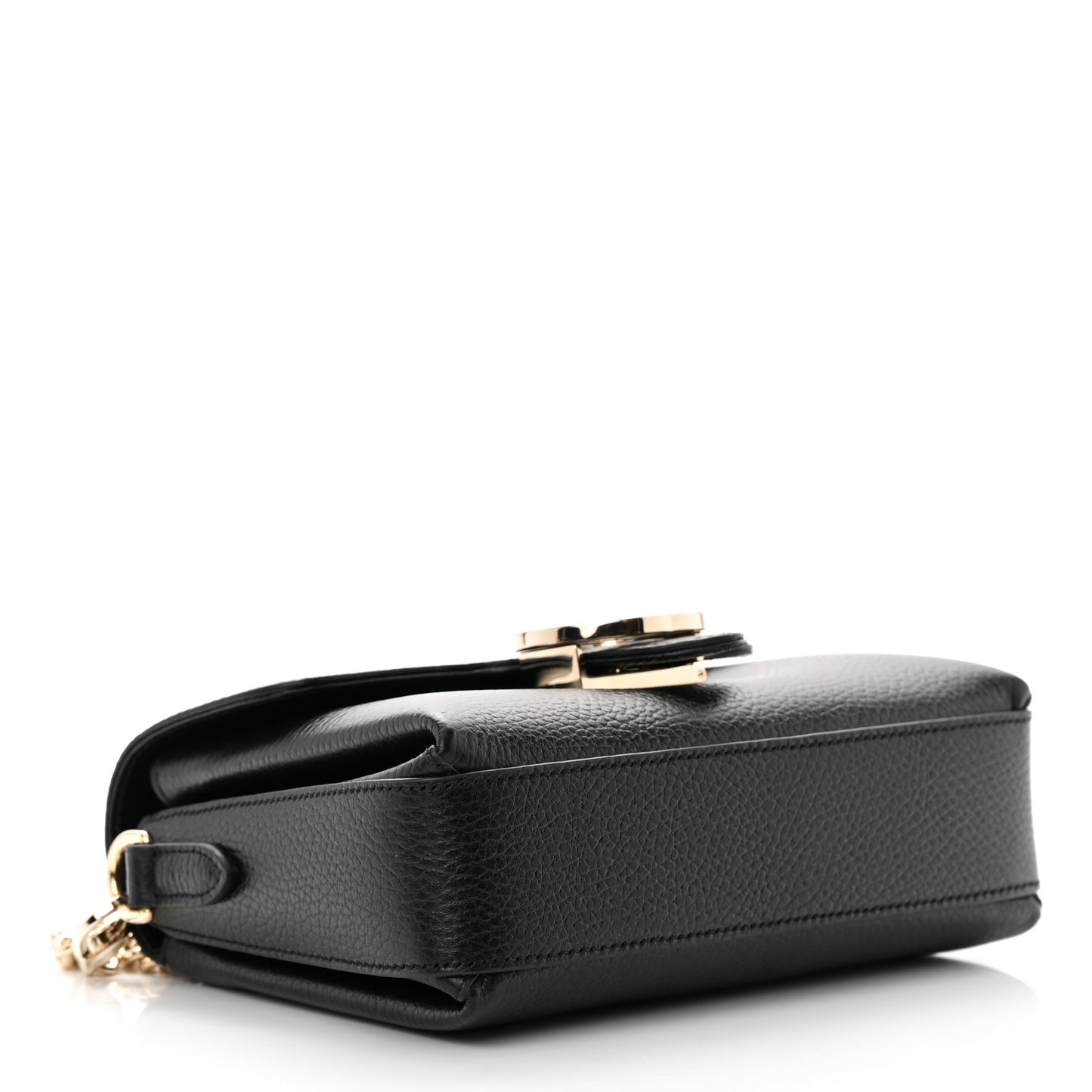 Dollar Calfskin Interlocking G Crossbody Bag Black