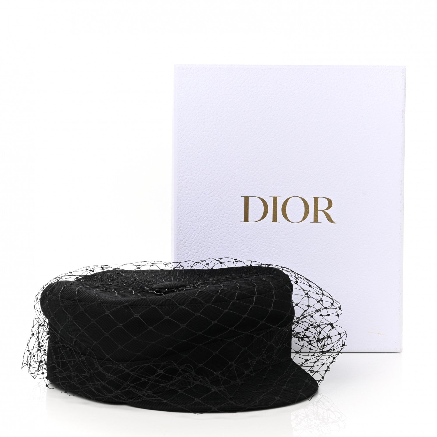 Christian Dior Cotton Canvas Arty Cap with Veil 58 Black 10 of 10