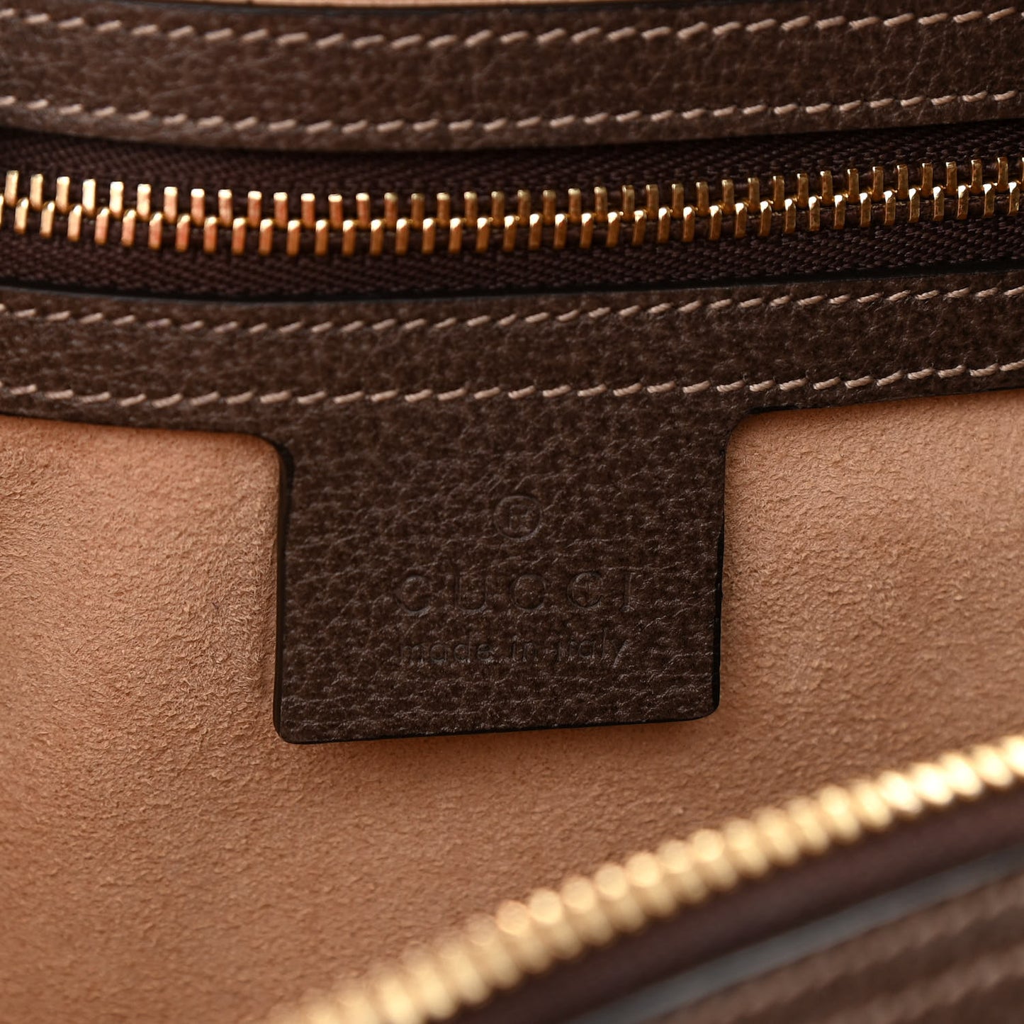GG Supreme Monogram Web Small Ophidia Shoulder Bag Brown