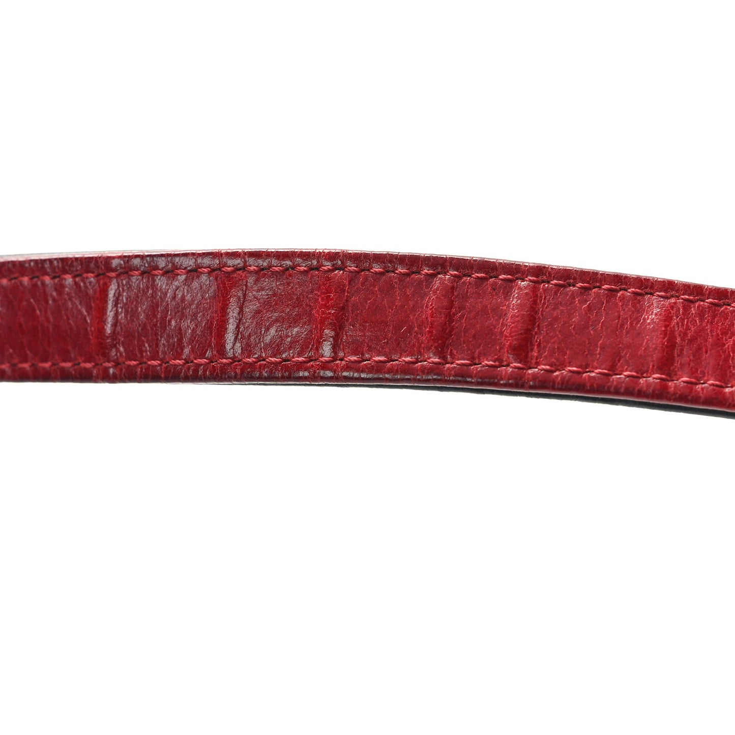 Glazed Calfskin Quilted Small Duo Color Flap Red