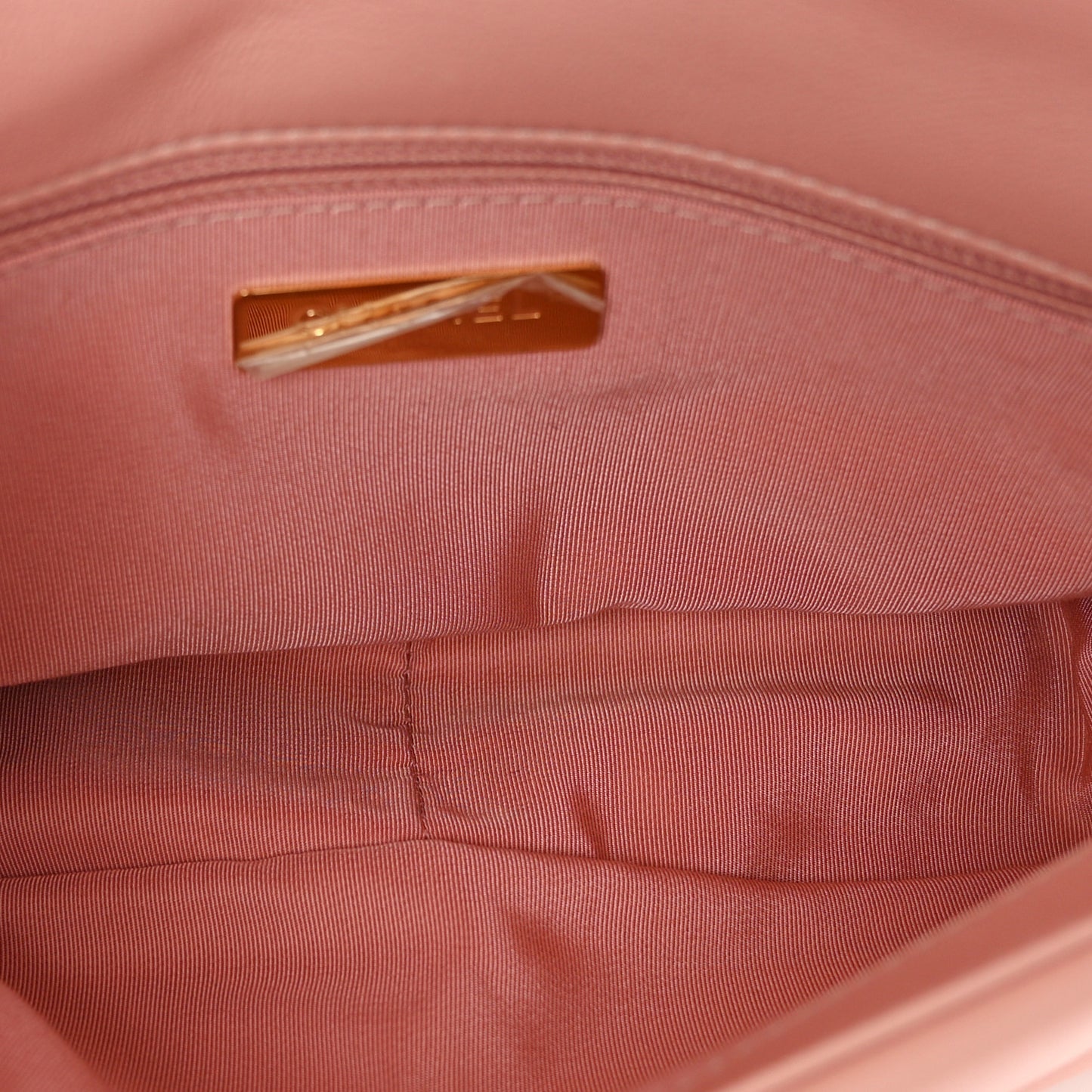 Goatskin Quilted Medium Chanel 19 Flap Light Pink