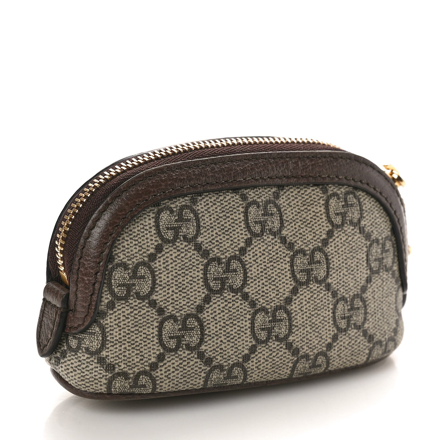 GG Supreme Monogram Web Ophidia Dome Key Pouch Beige New Acero