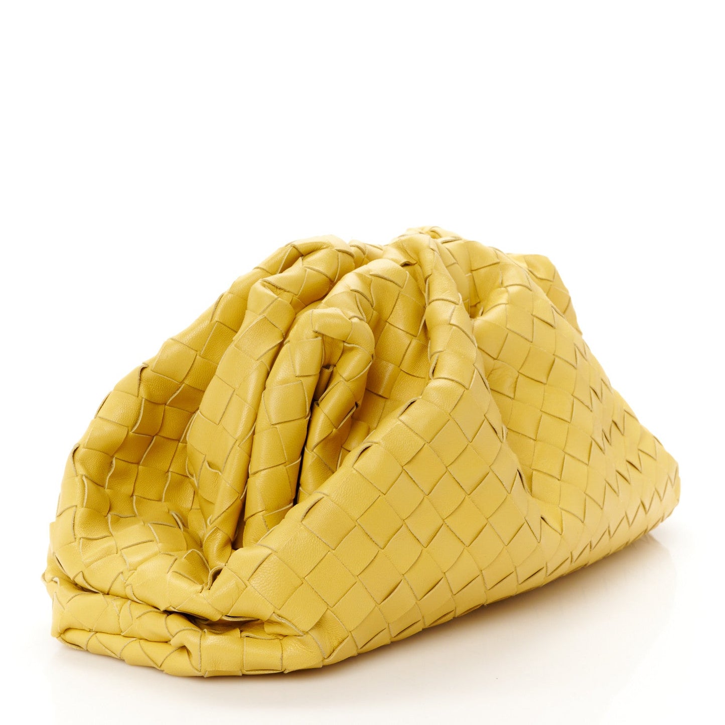 Nappa Maxi Intrecciato The Pouch Oversized Clutch Buttercup