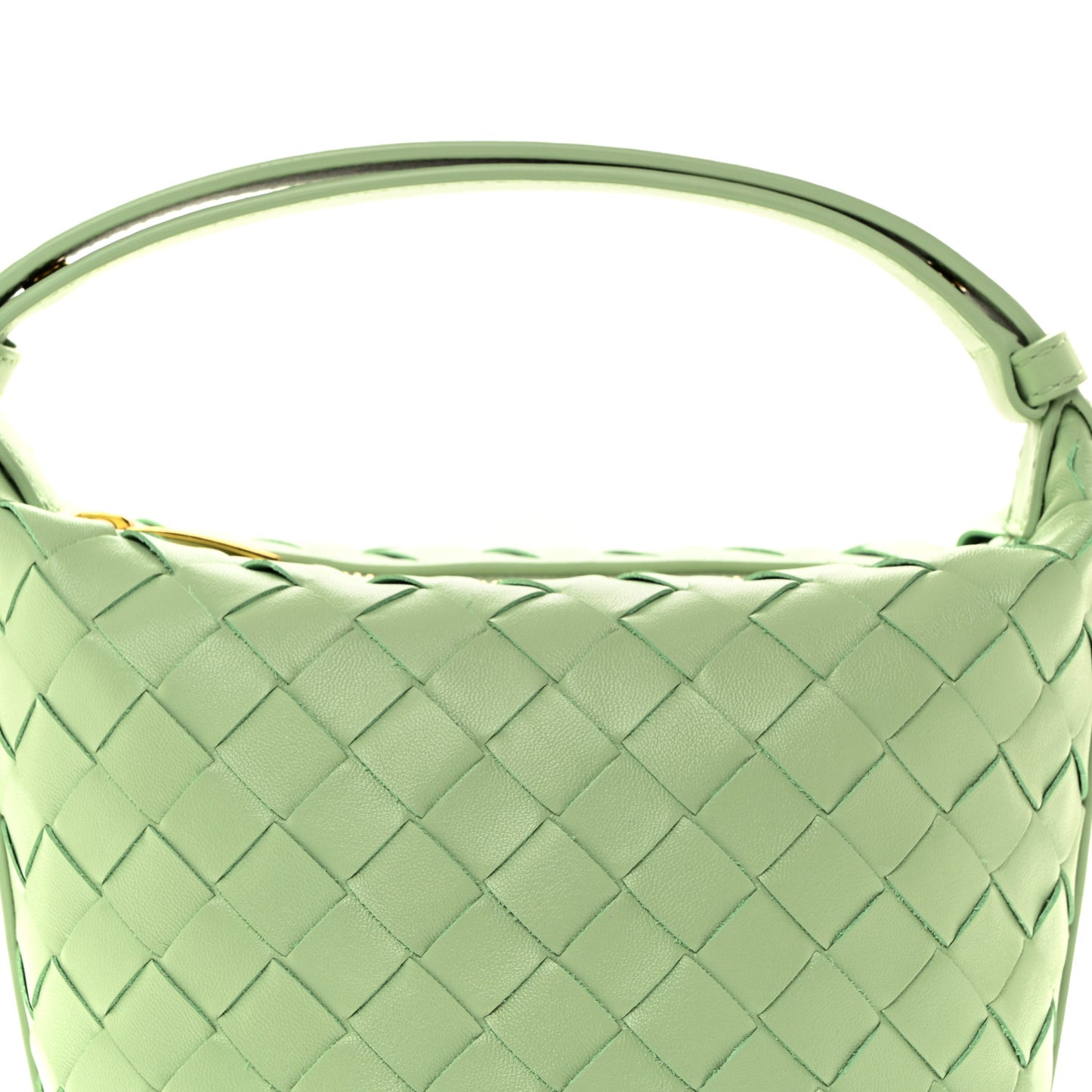 Calfskin Nappa Intrecciato Candy Wallace Fresh Mint